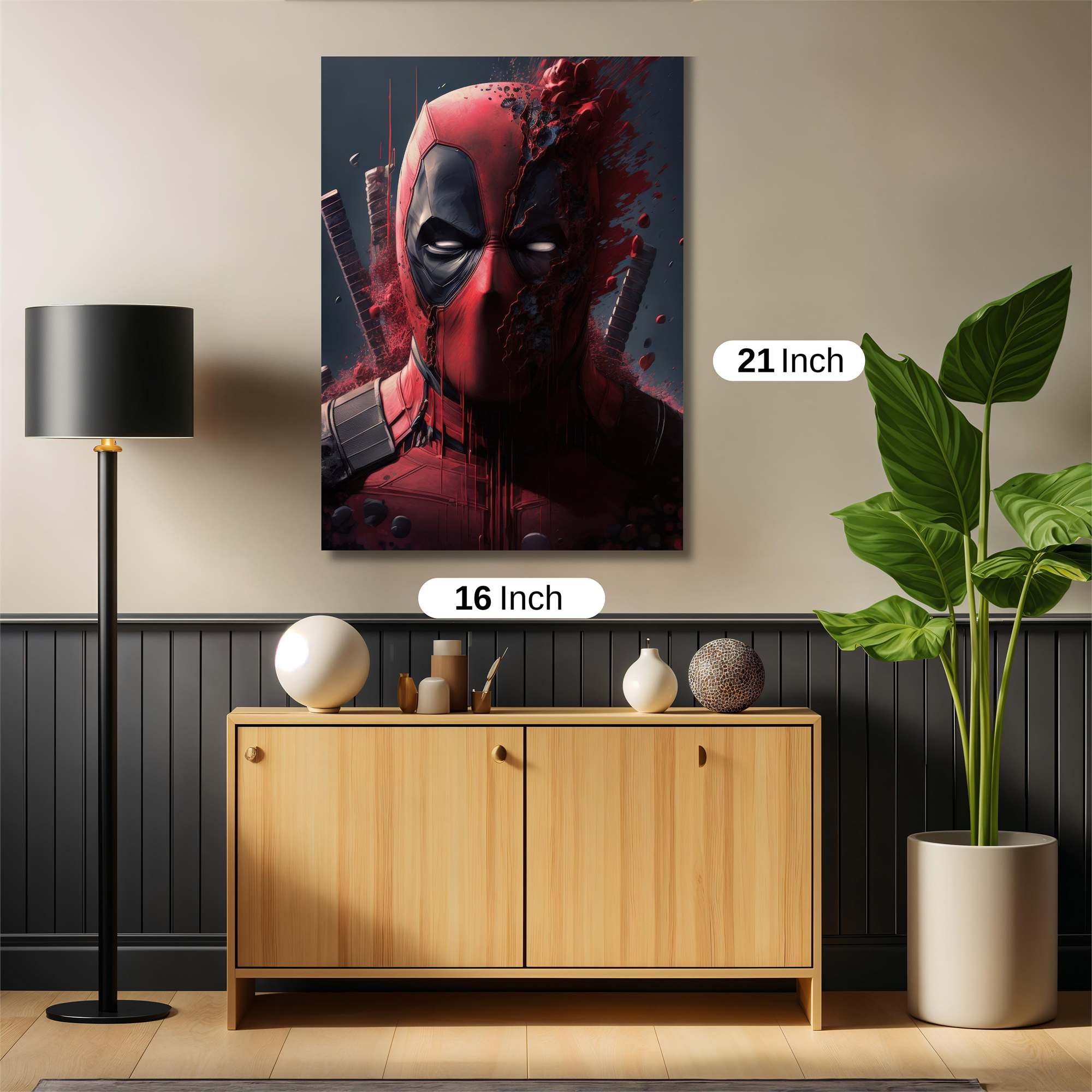 Deadpool Shattered Safe Wall Magnetic / M