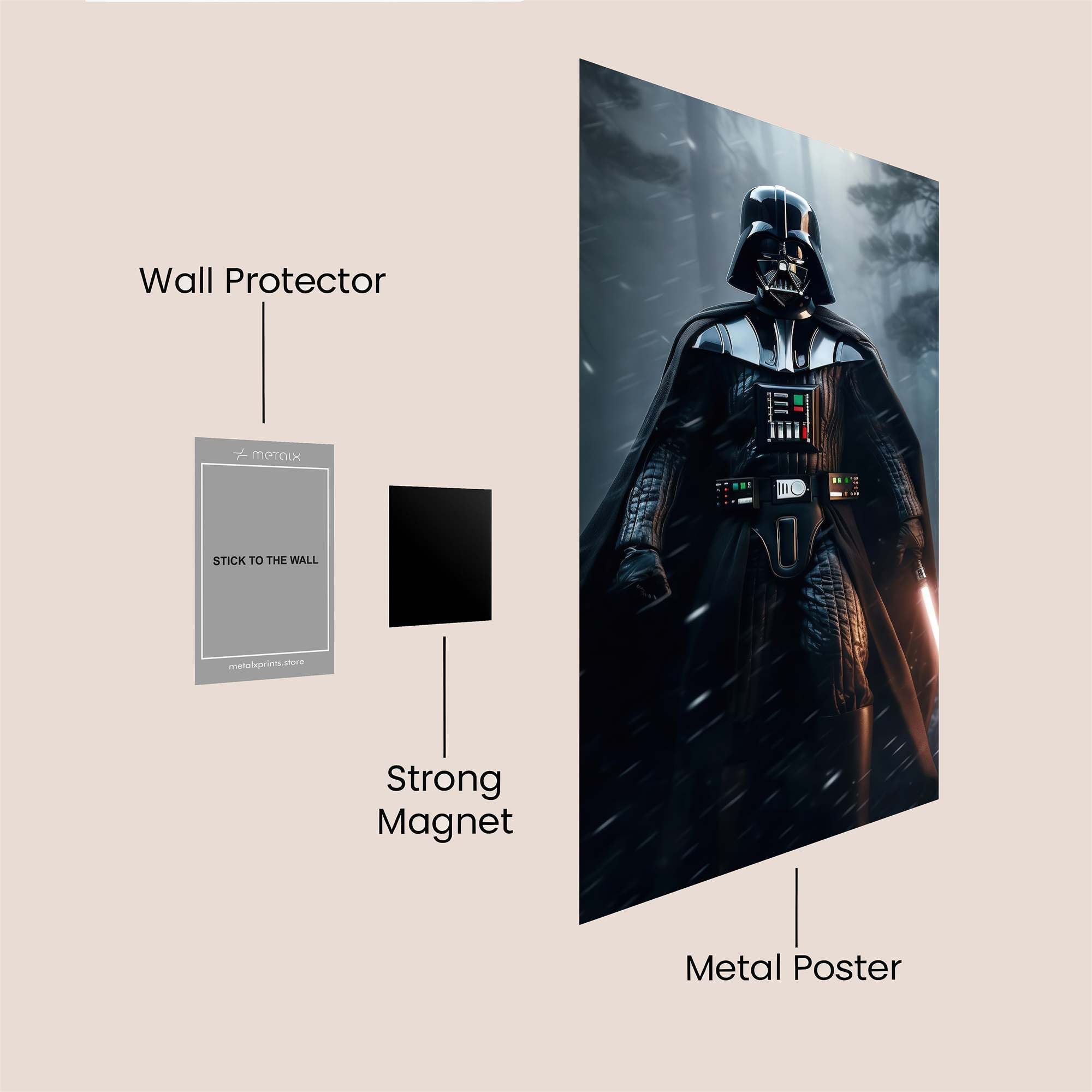 Vader Wintry Safe Wall Magnetic / M