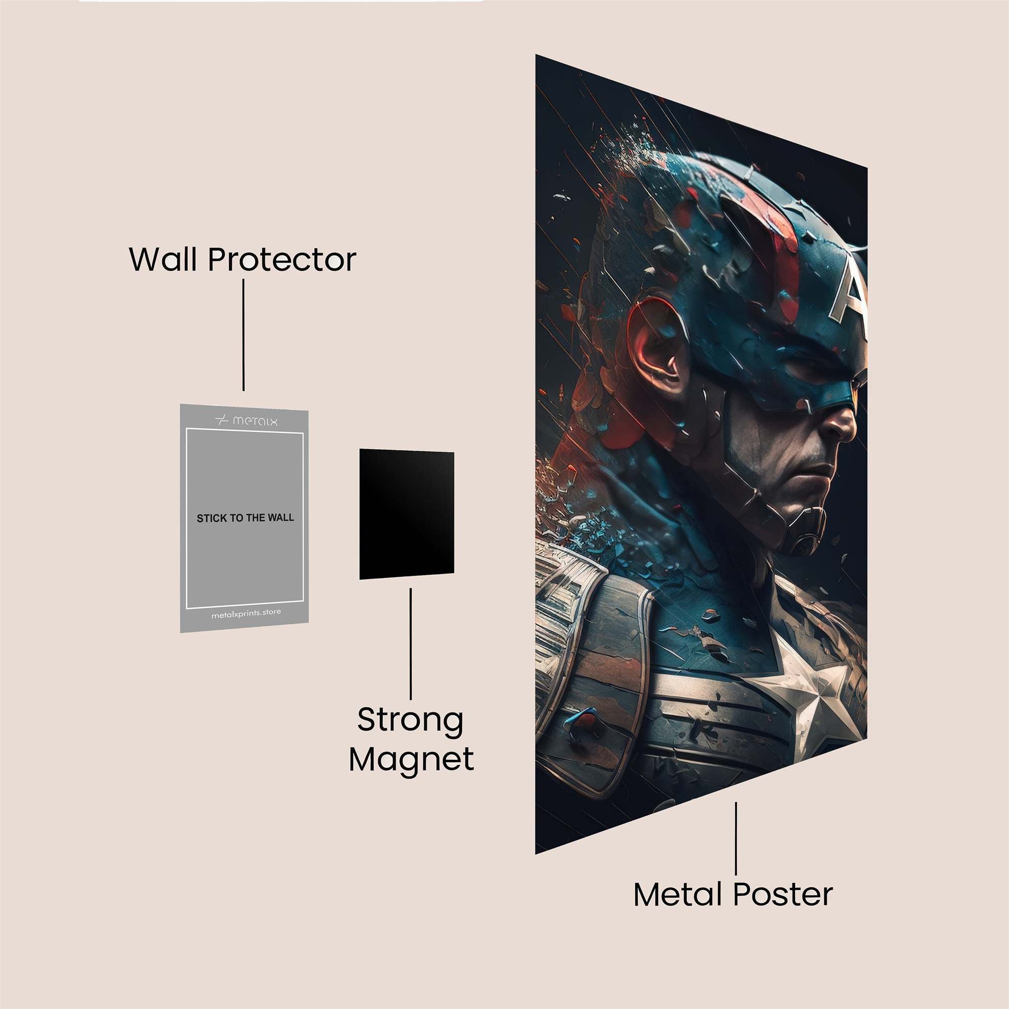 Captain Resolute Safe Wall Magnetic / M
