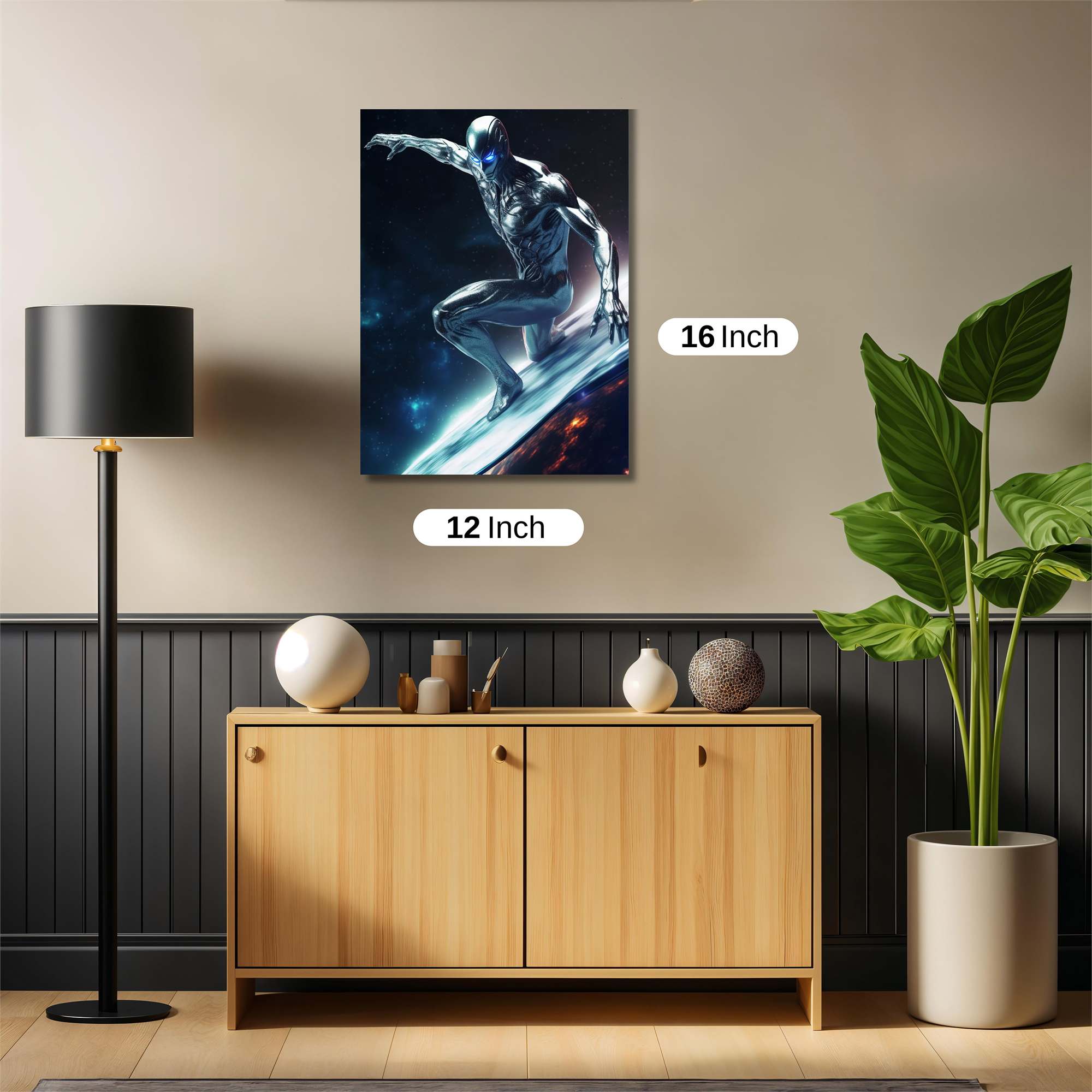 Silver Serenity Safe Wall Magnetic / M