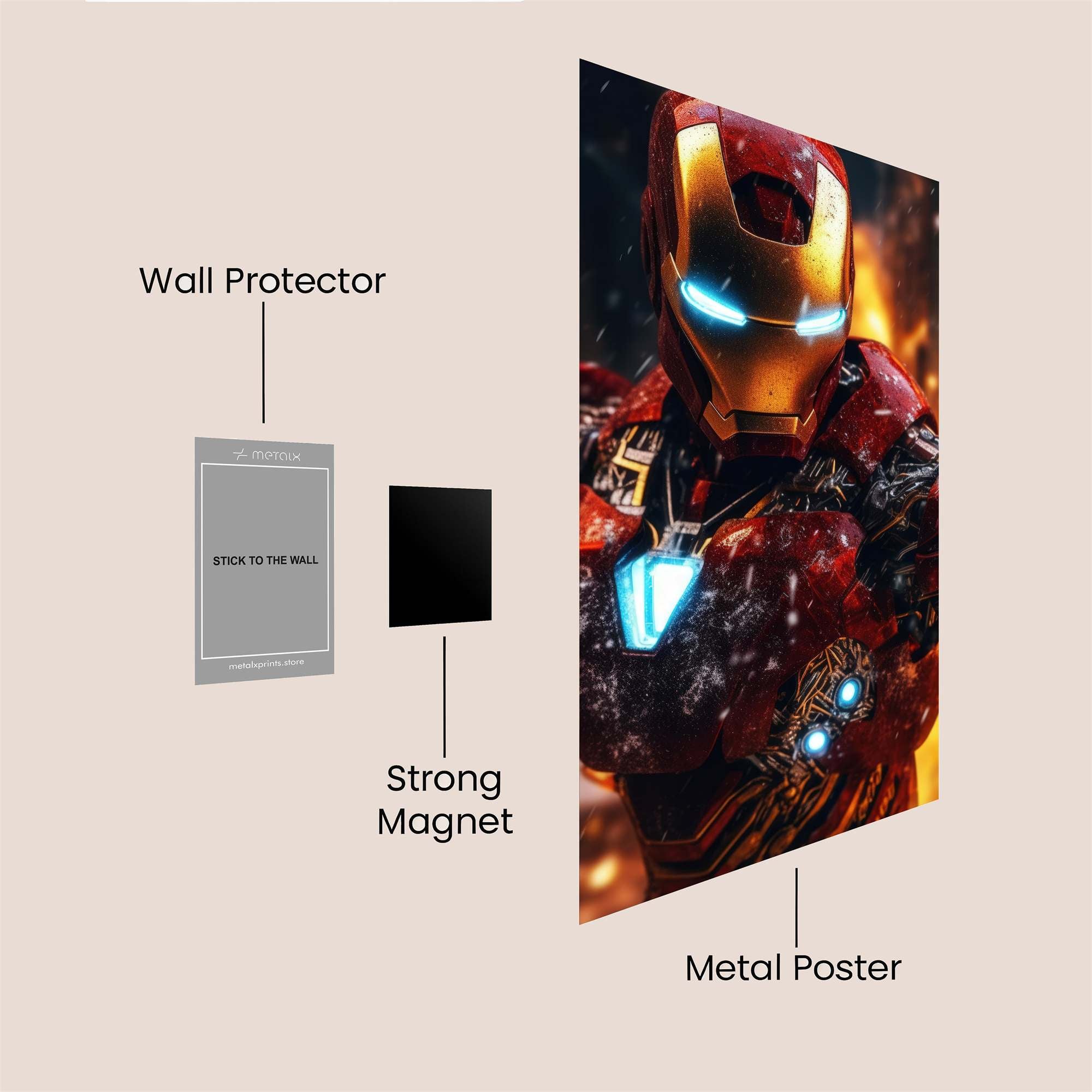 Iron Resolute Safe Wall Magnetic / M