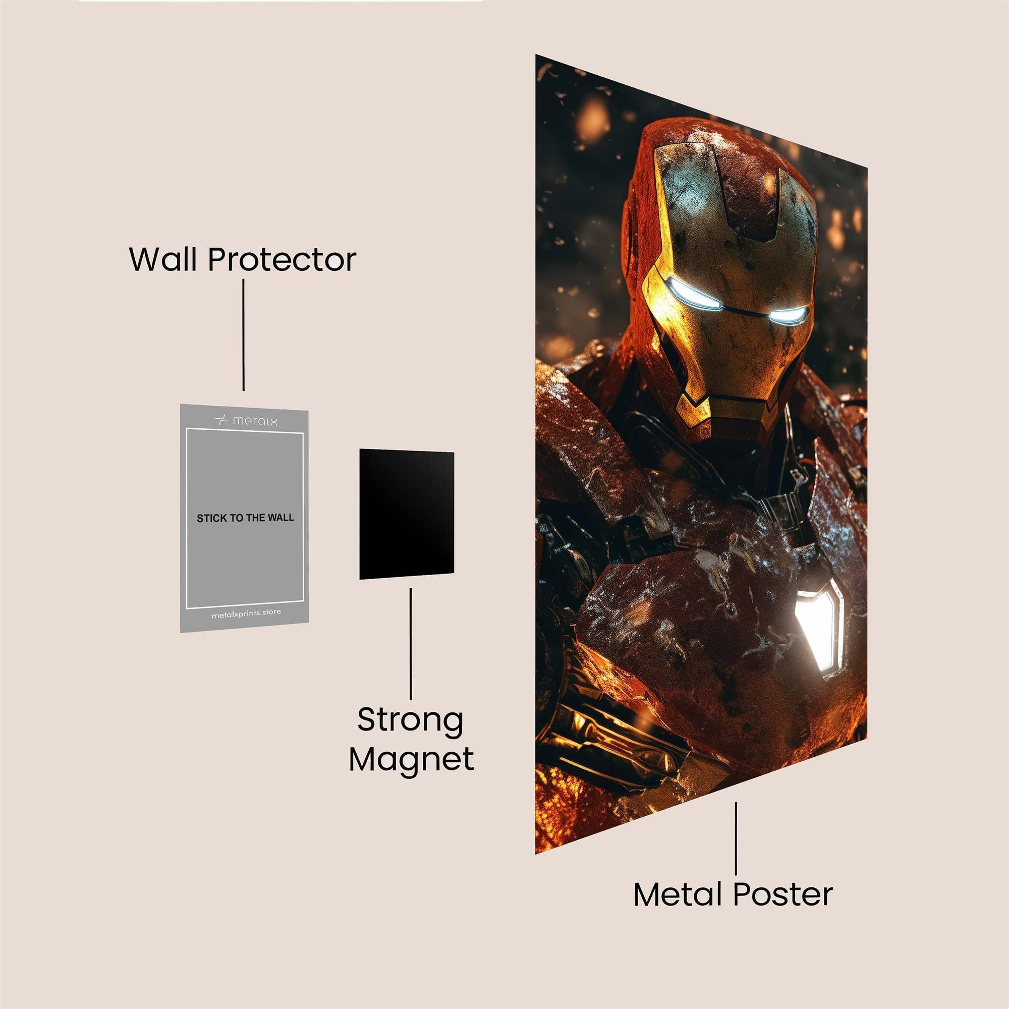 Iron Resolute Safe Wall Magnetic / M