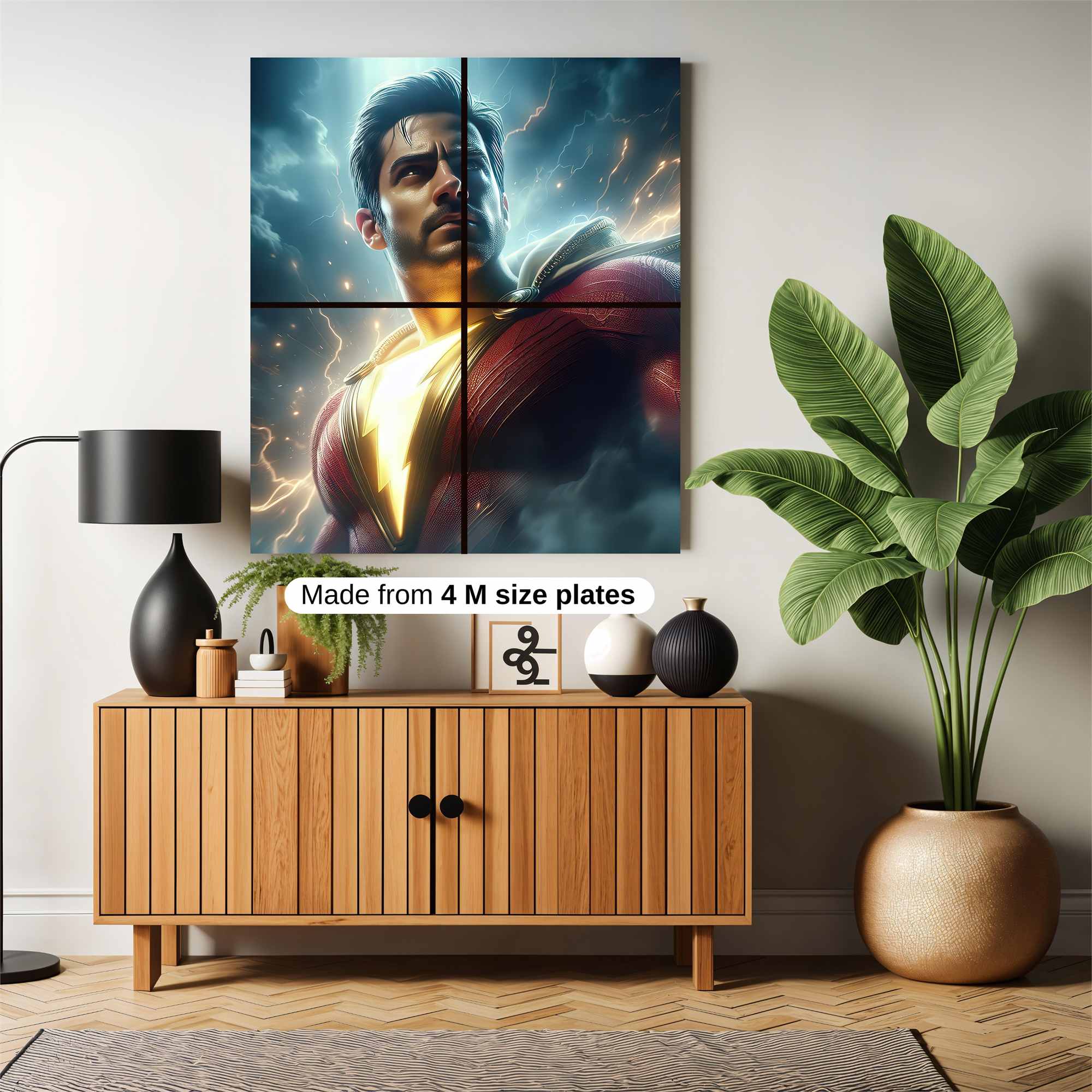 Shazam Thunderous Safe Wall Magnetic / M