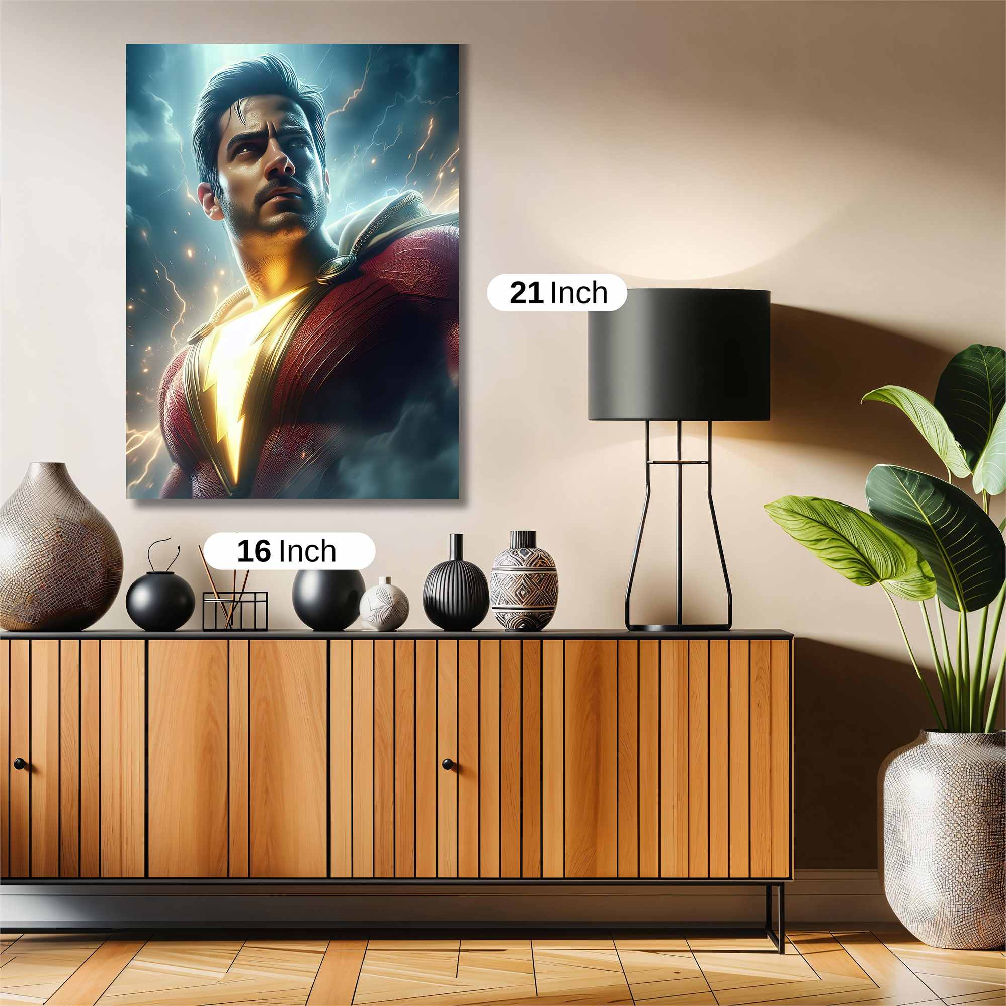 Shazam Thunderous Safe Wall Magnetic / M