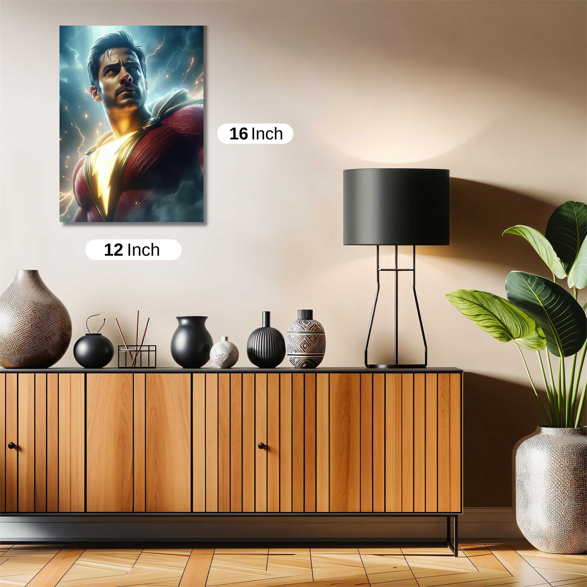 Shazam Thunderous Safe Wall Magnetic / M