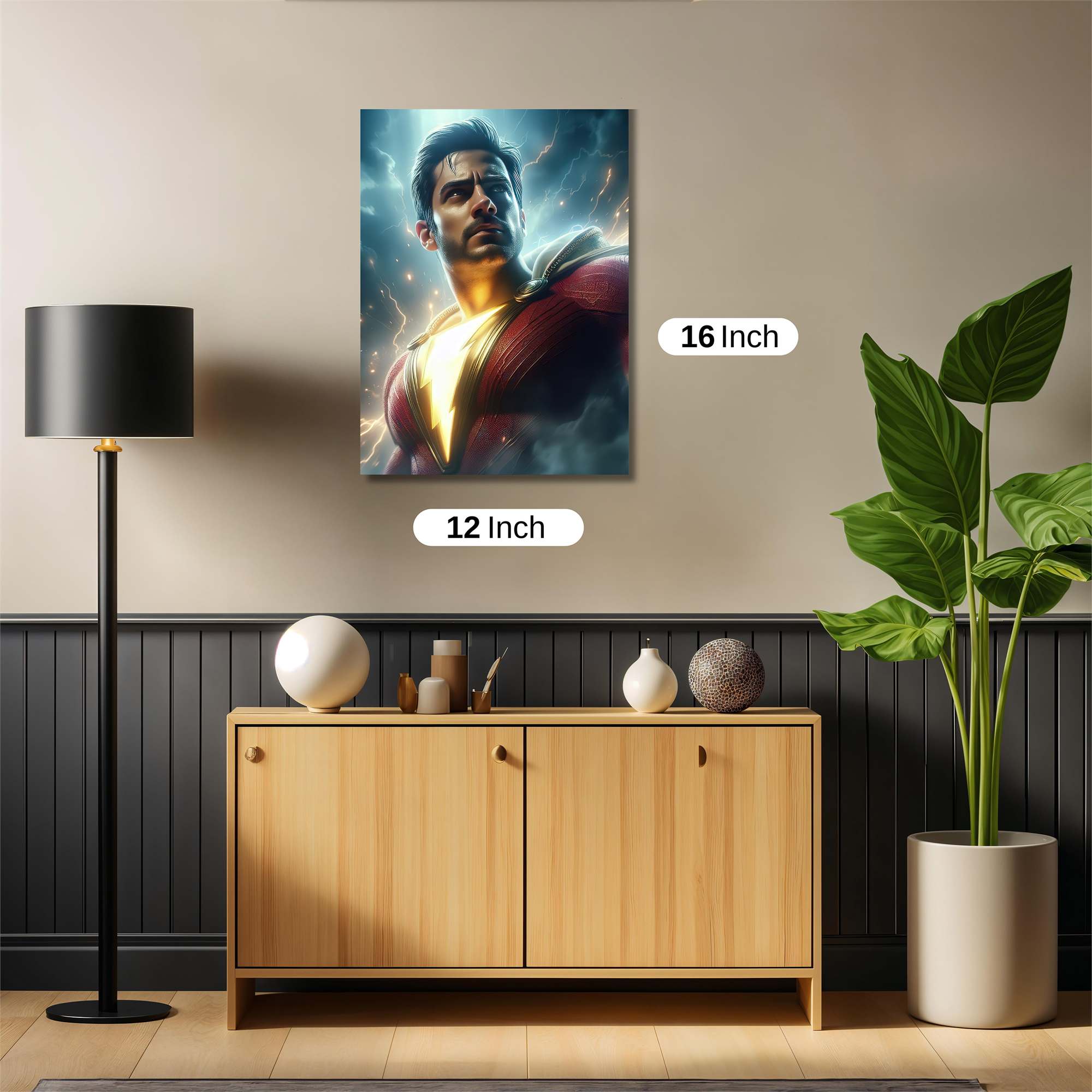 Shazam Thunderous Safe Wall Magnetic / M