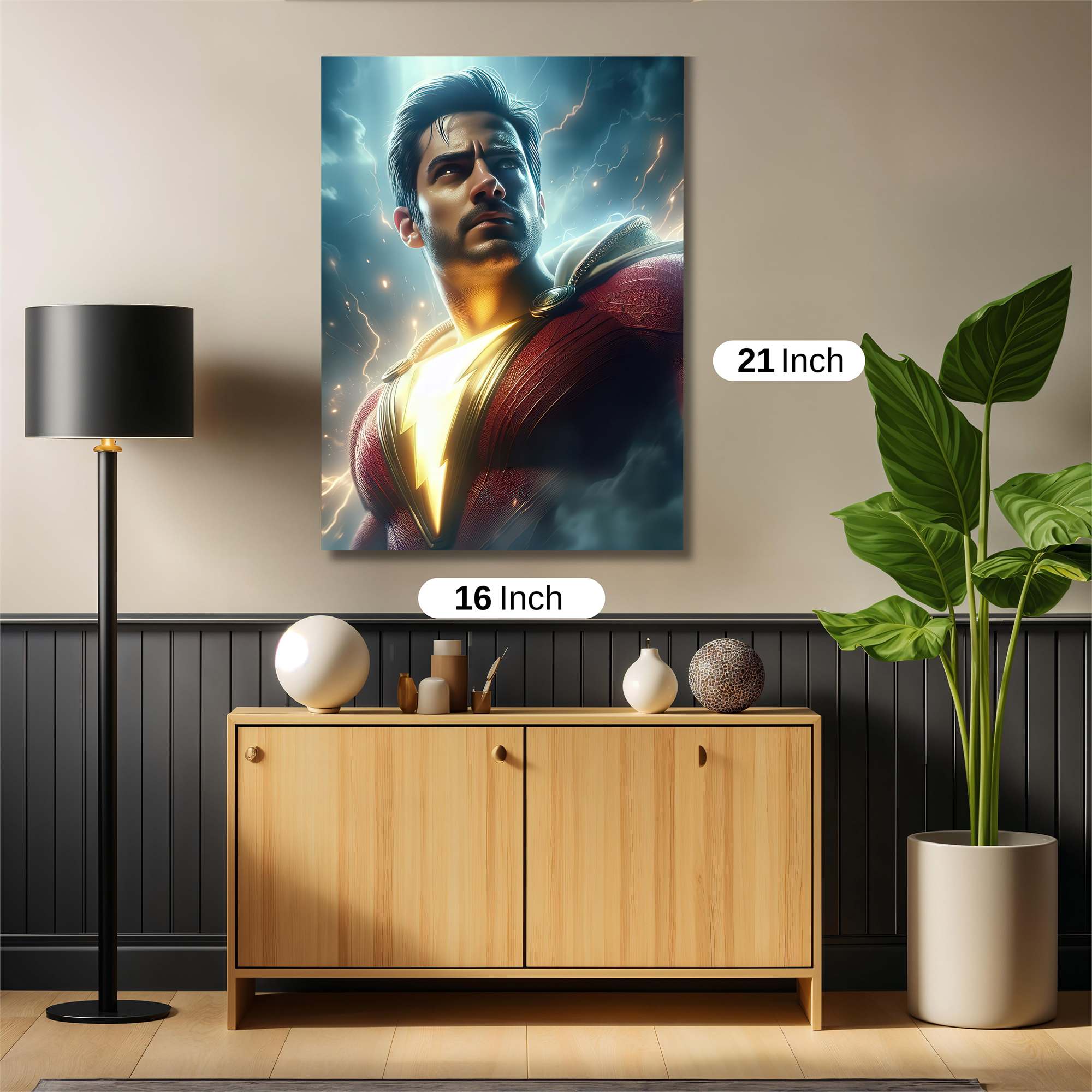 Shazam Thunderous Safe Wall Magnetic / M