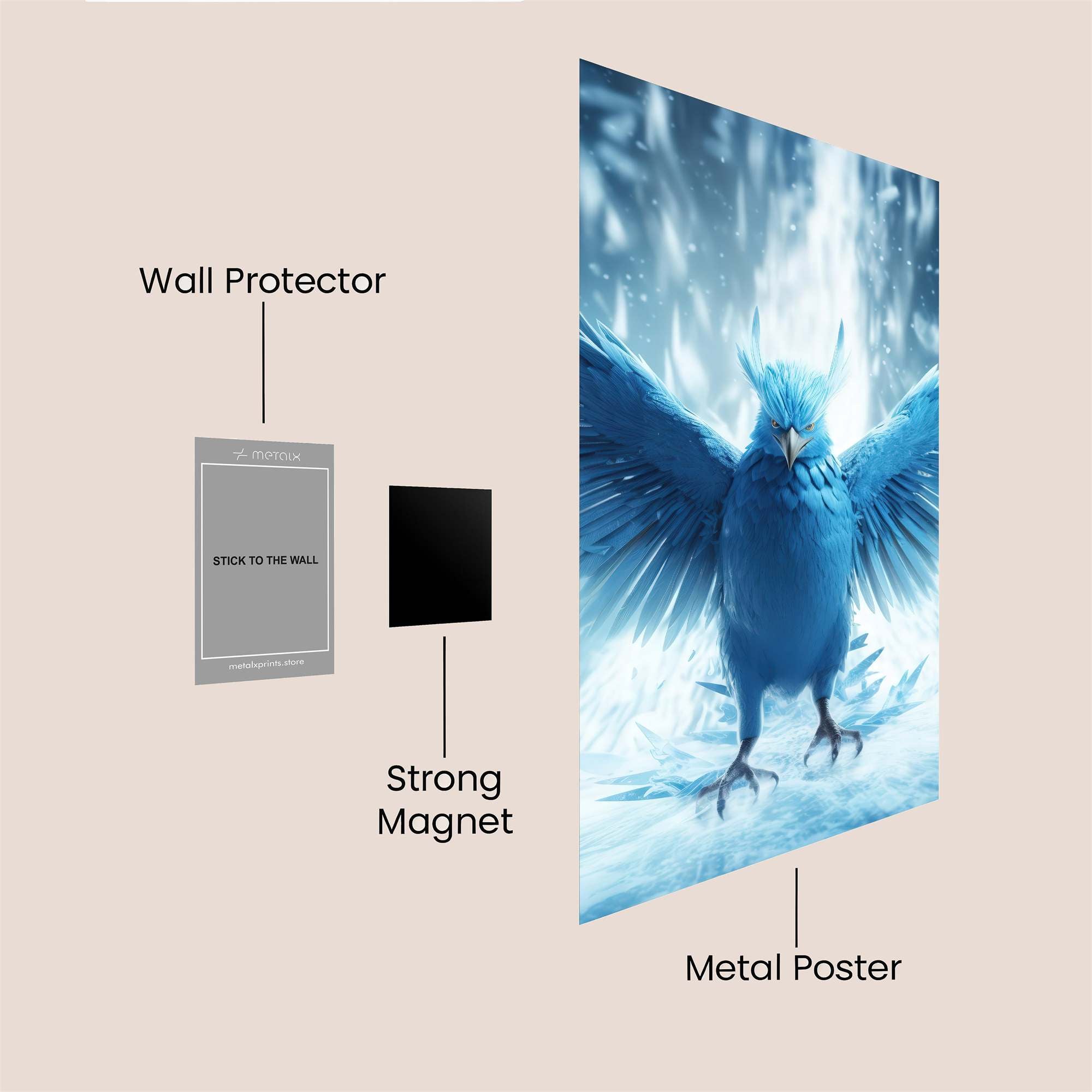 Articuno Serene Safe Wall Magnetic / M