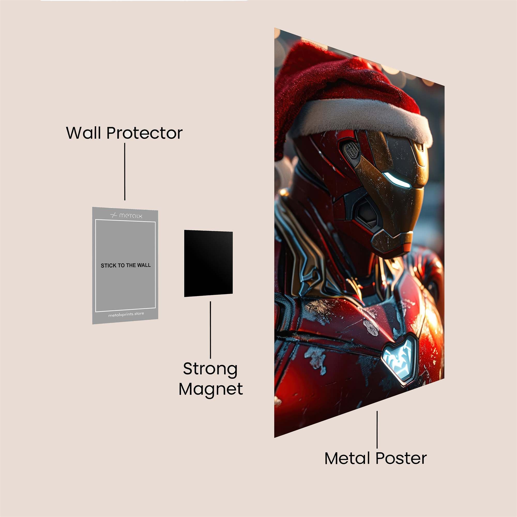 Iron Festive Safe Wall Magnetic / M