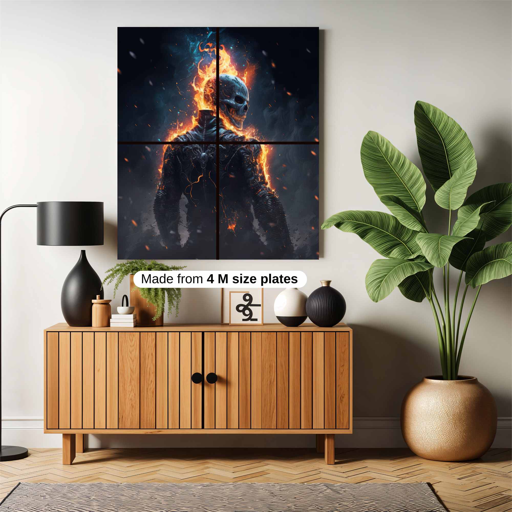 Ghostly Blaze Safe Wall Magnetic / M