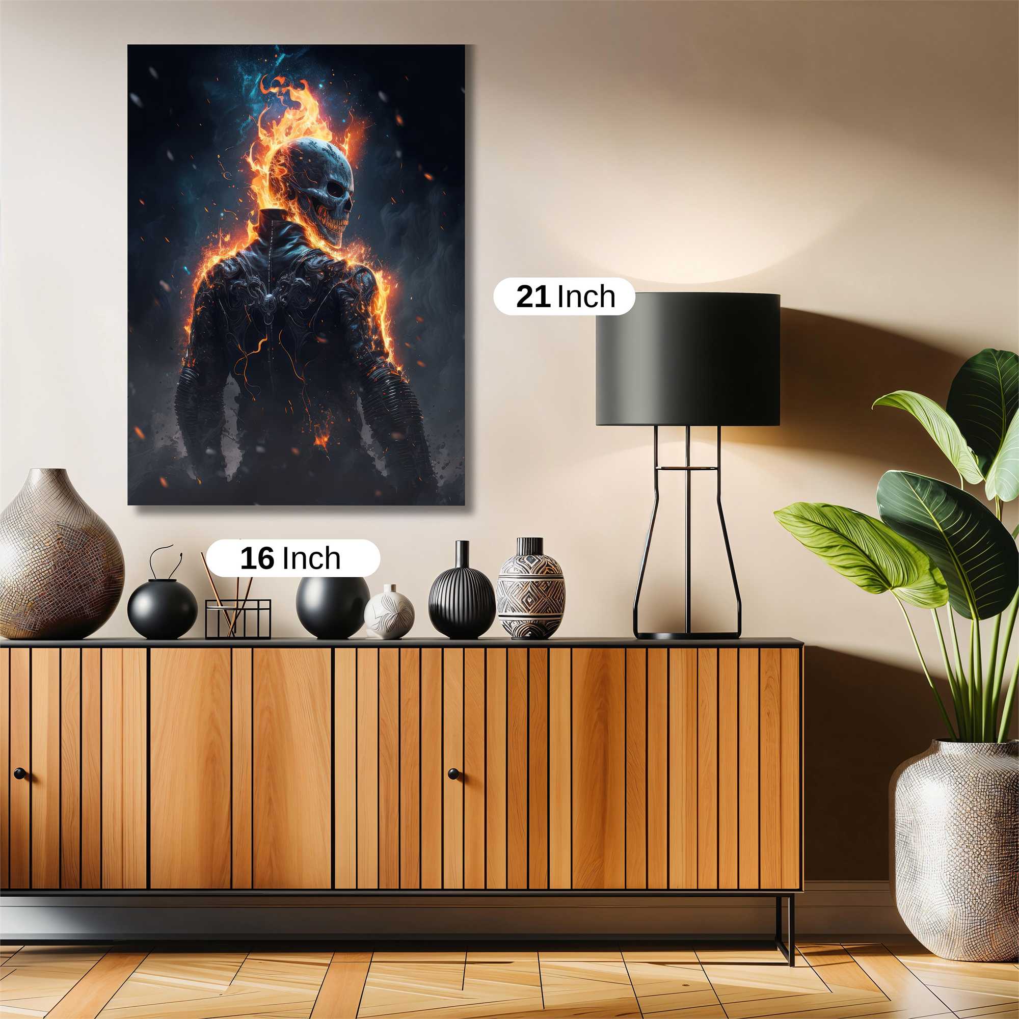 Ghostly Blaze Safe Wall Magnetic / M