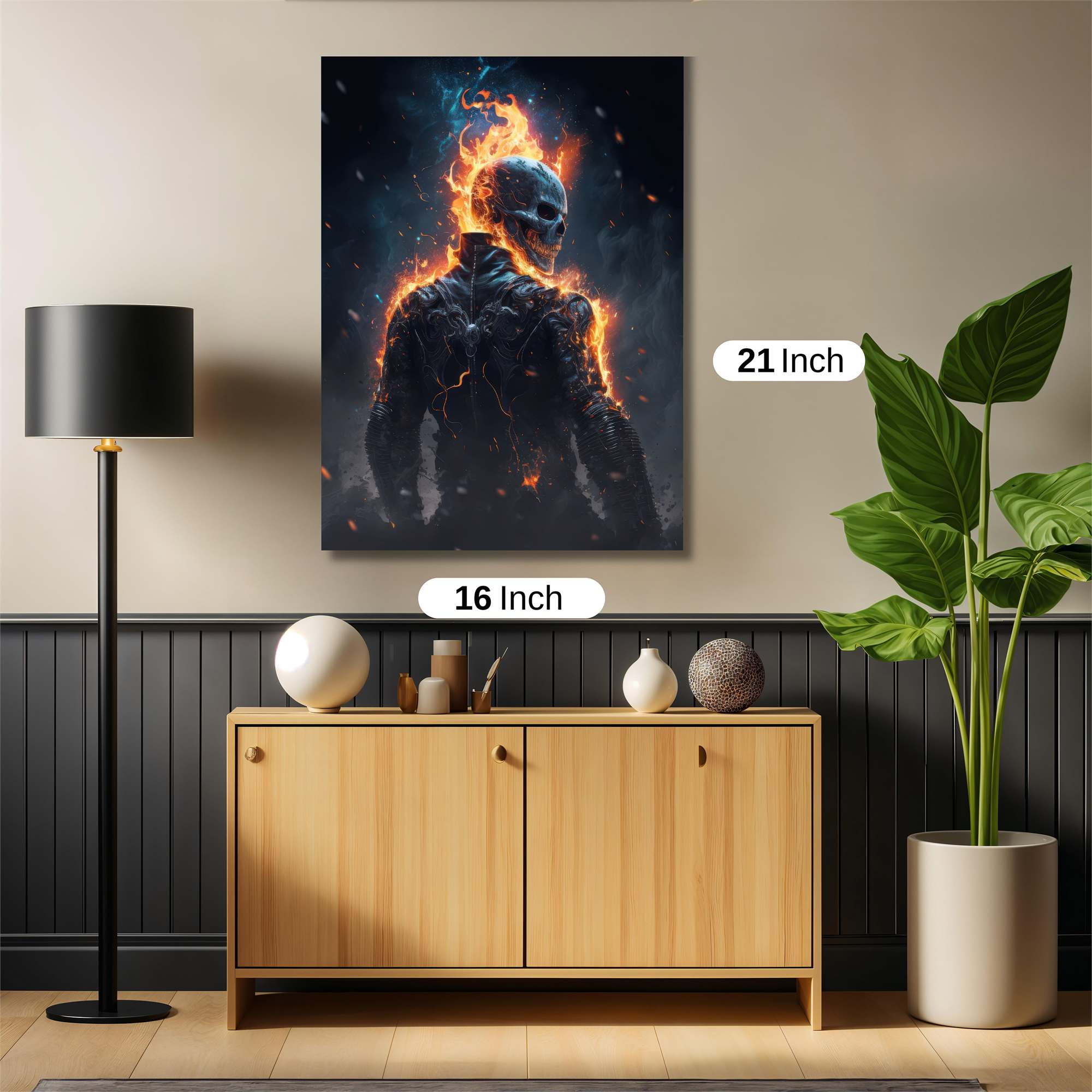 Ghostly Blaze Safe Wall Magnetic / M