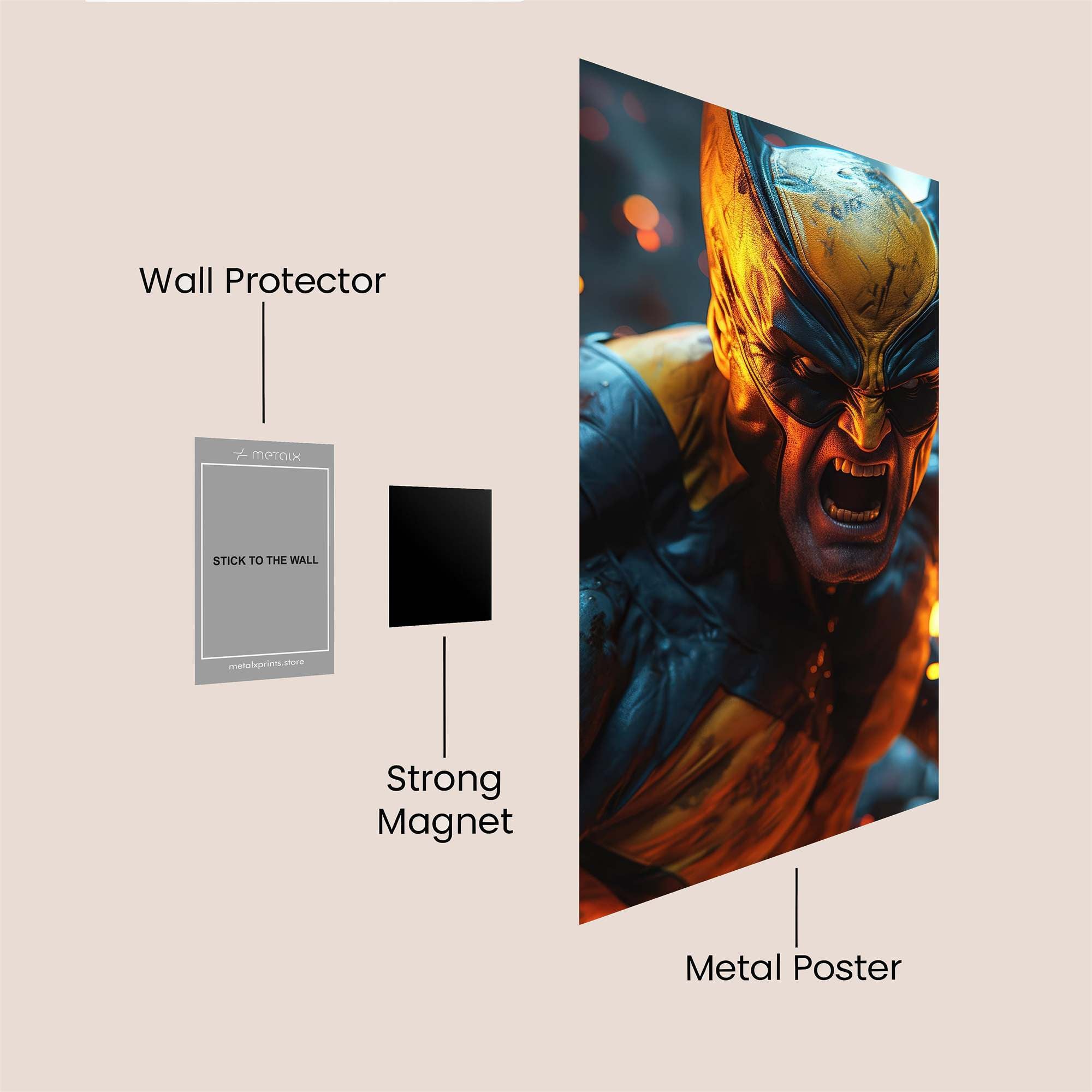 Wolverine Ferocity Safe Wall Magnetic / M