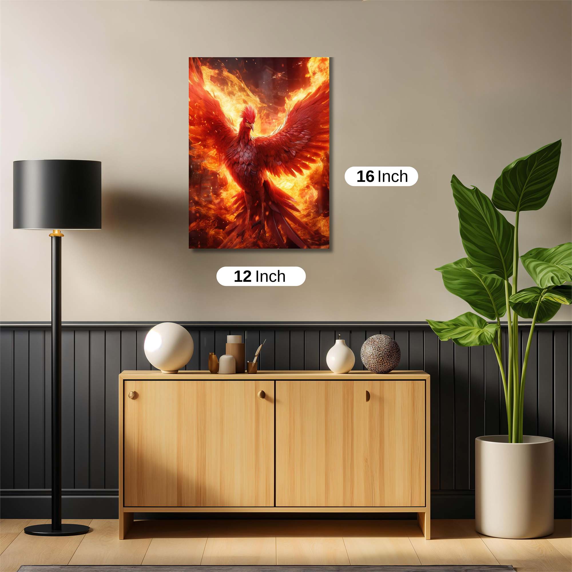 Phoenix Rebirth Safe Wall Magnetic / M