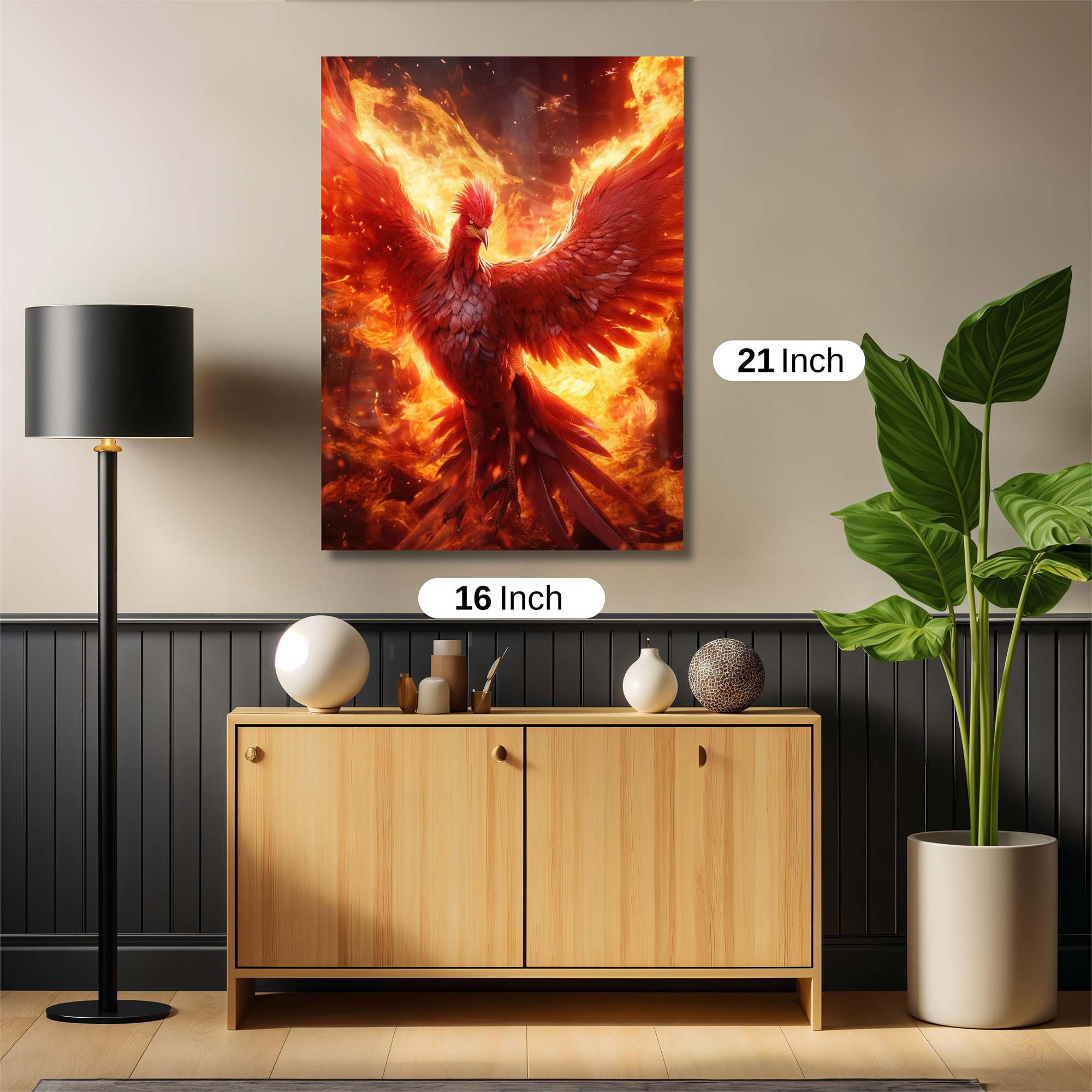 Phoenix Rebirth Safe Wall Magnetic / M