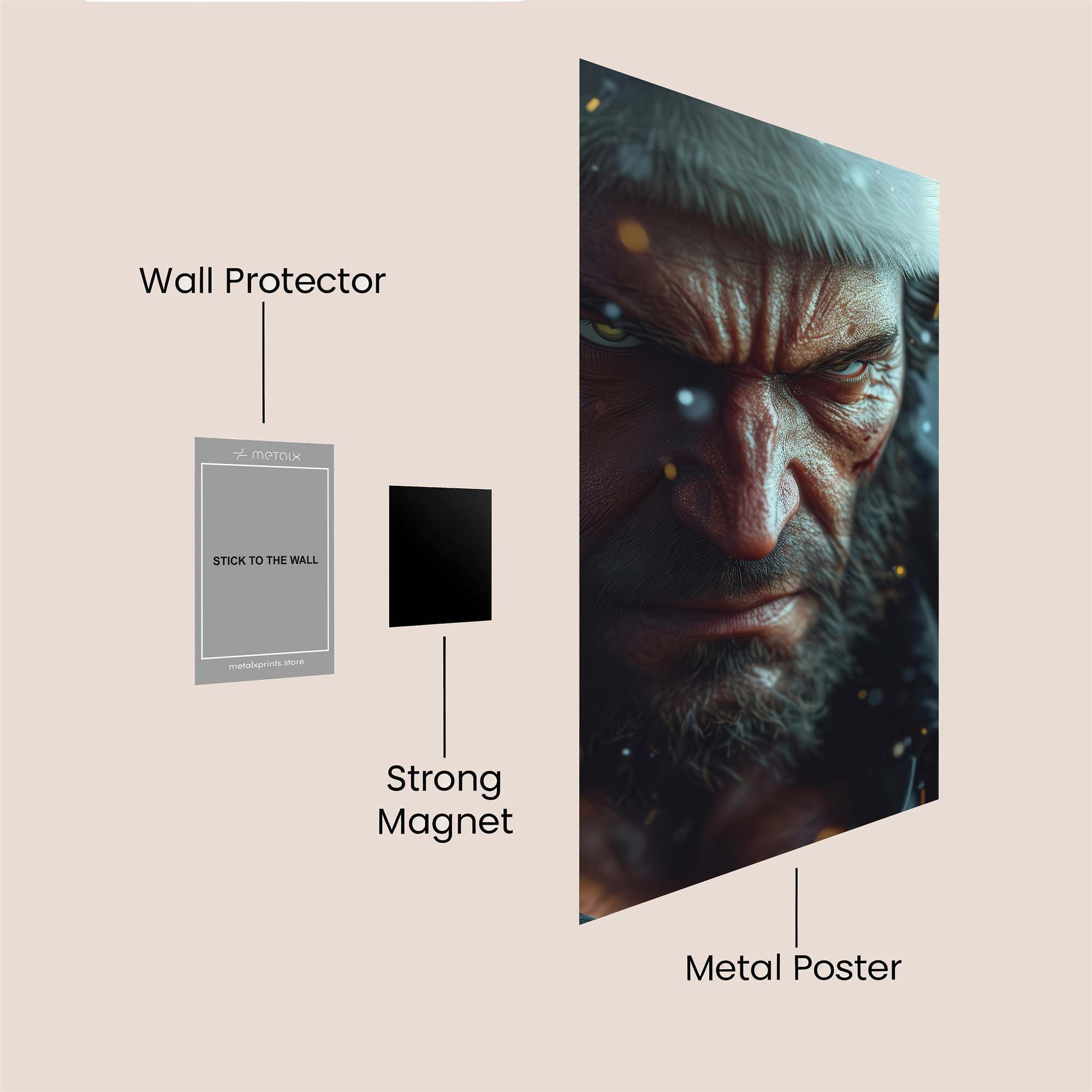 Santa Menace Safe Wall Magnetic / M