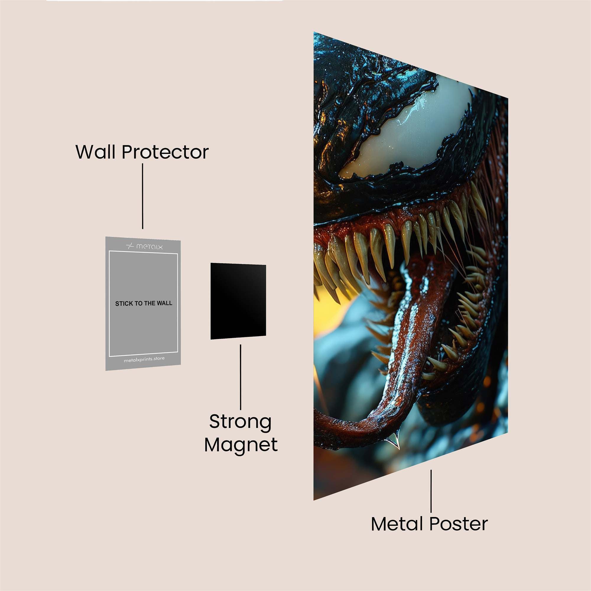 Venom Frenzy Safe Wall Magnetic / M