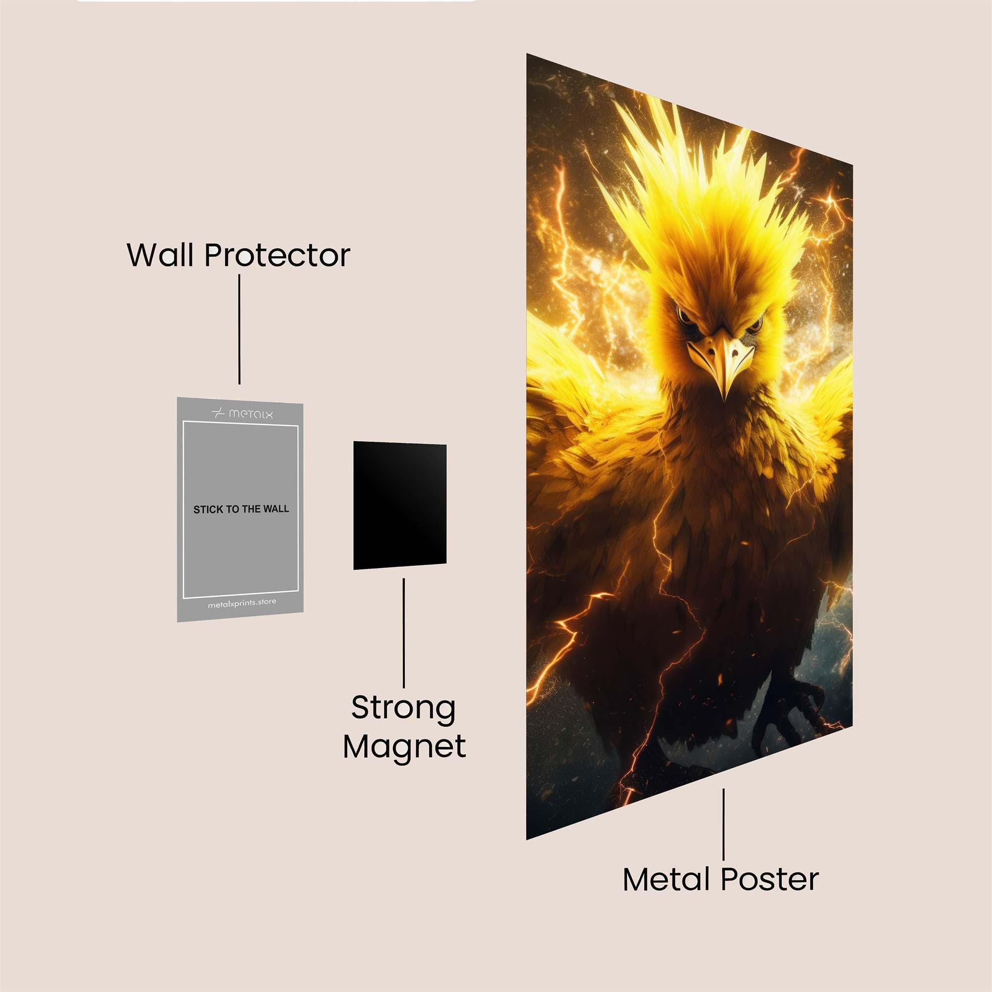 Phoenix Blaze Safe Wall Magnetic / M