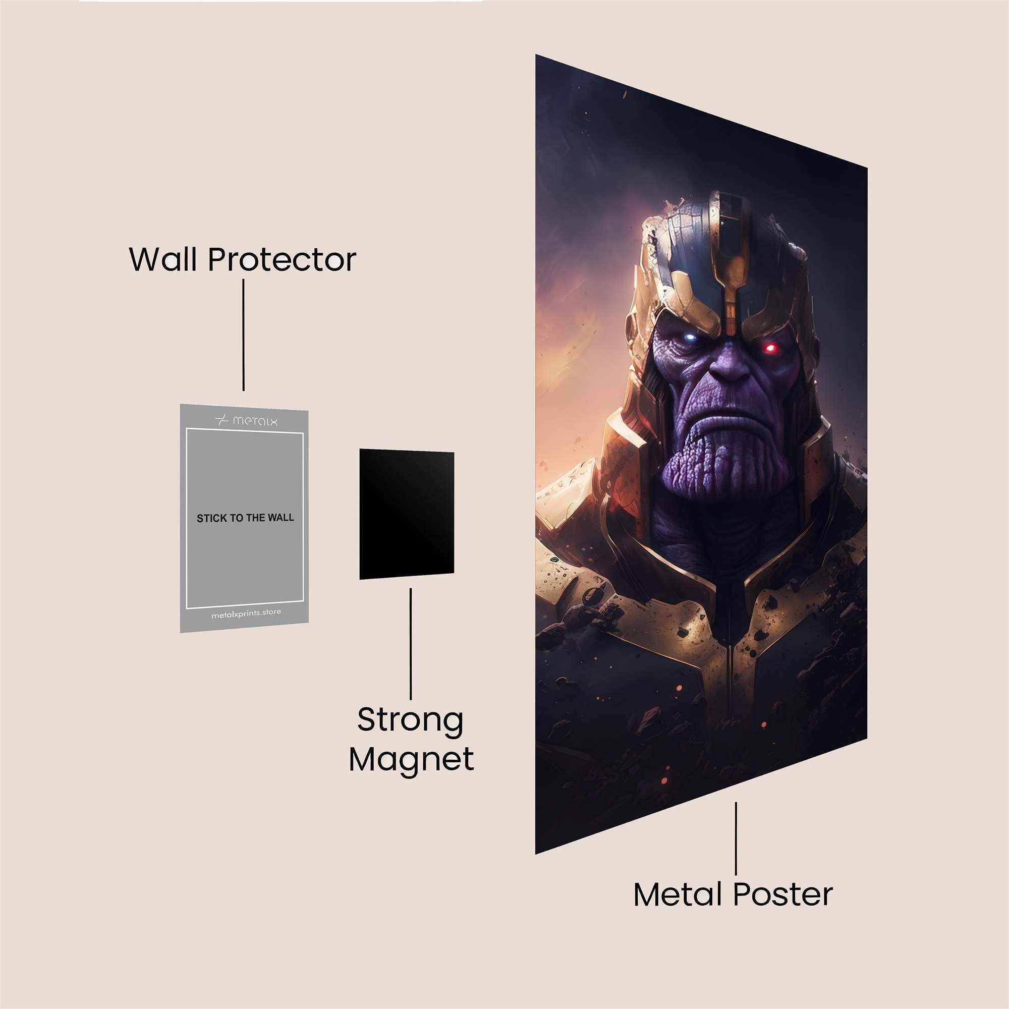 Thanos Gloomy Safe Wall Magnetic / M