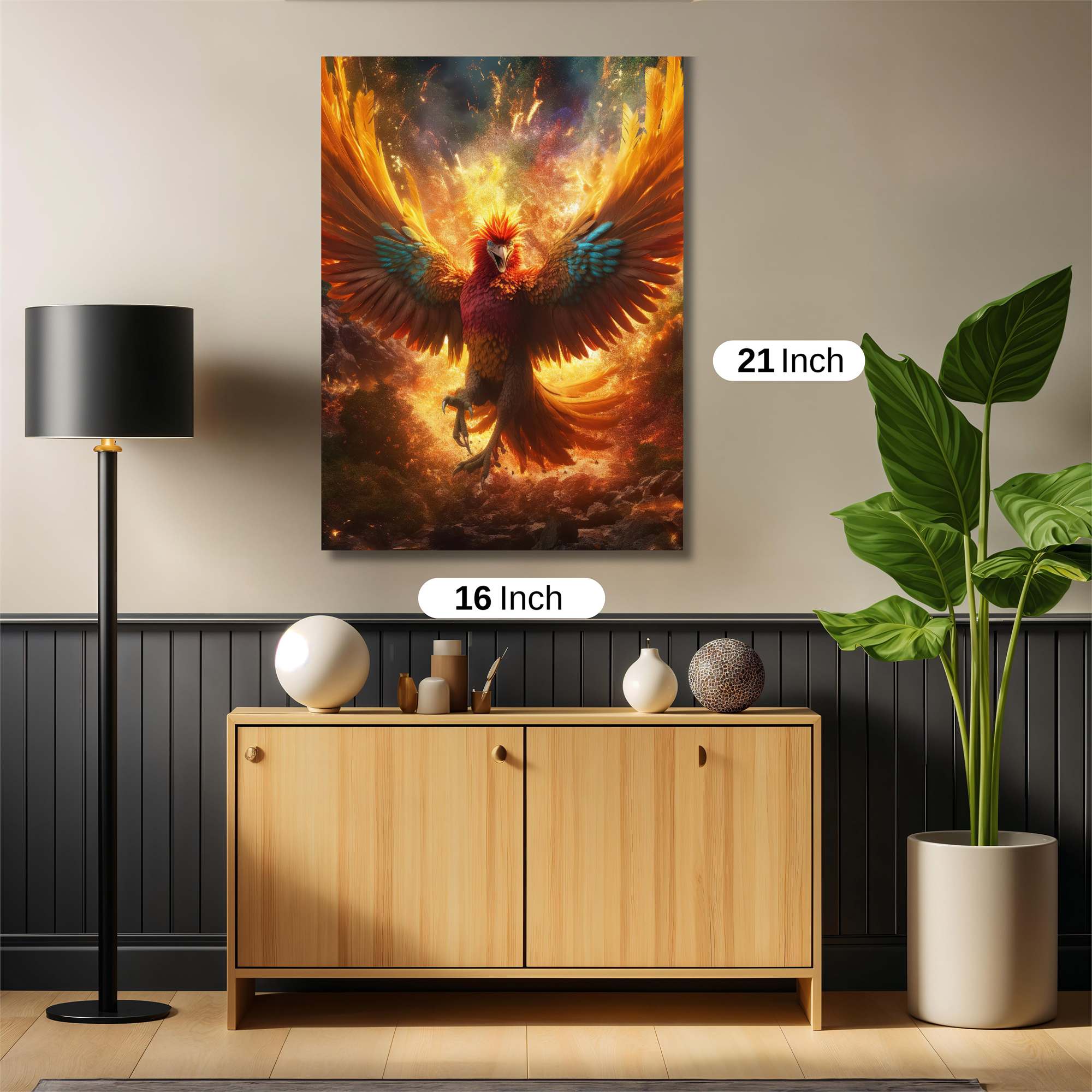 Phoenix Blaze Safe Wall Magnetic / M