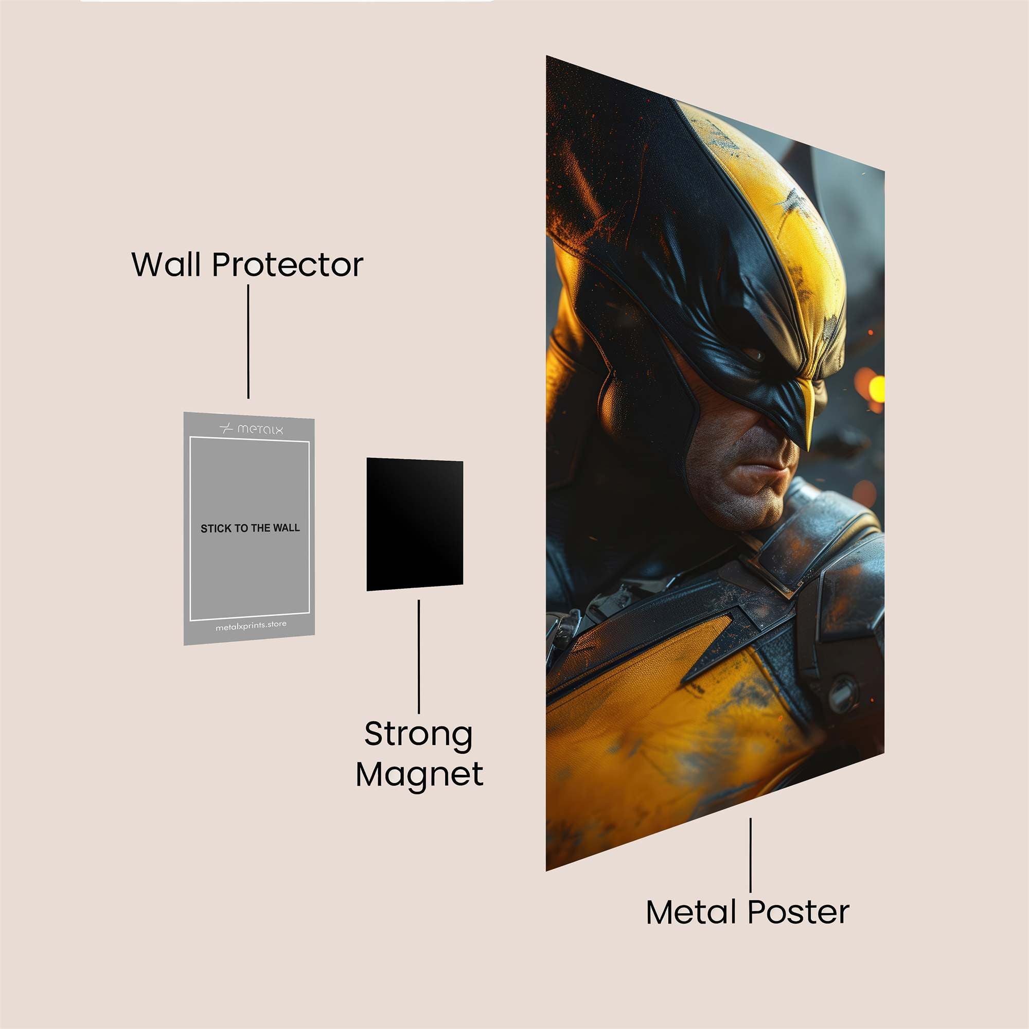 Wolverine Ferocious Safe Wall Magnetic / M