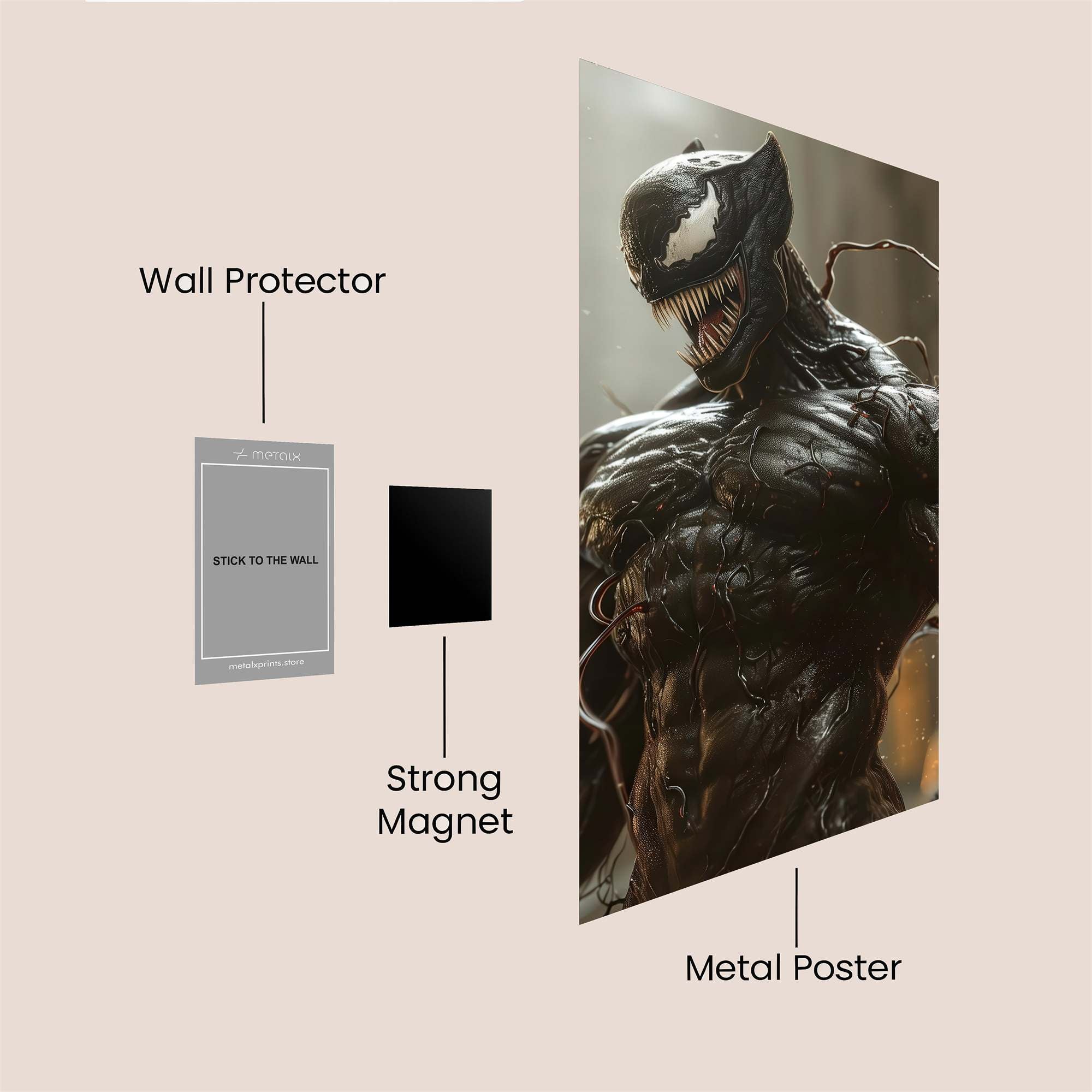 Venom Unleashed Safe Wall Magnetic / M