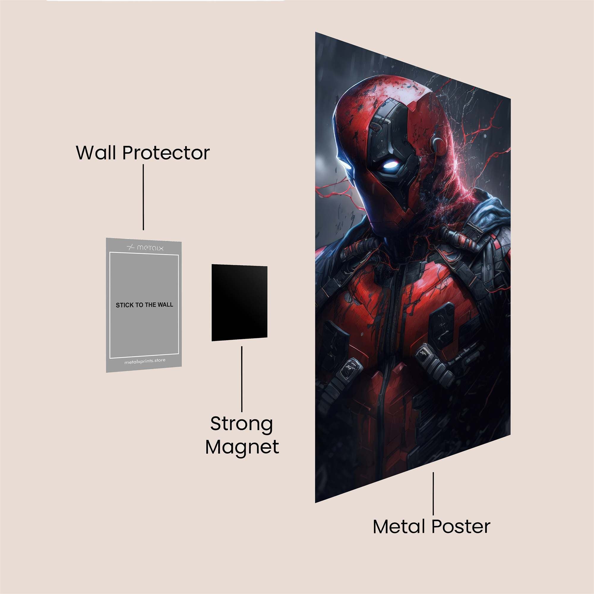 Deadpool Sinister Safe Wall Magnetic / M