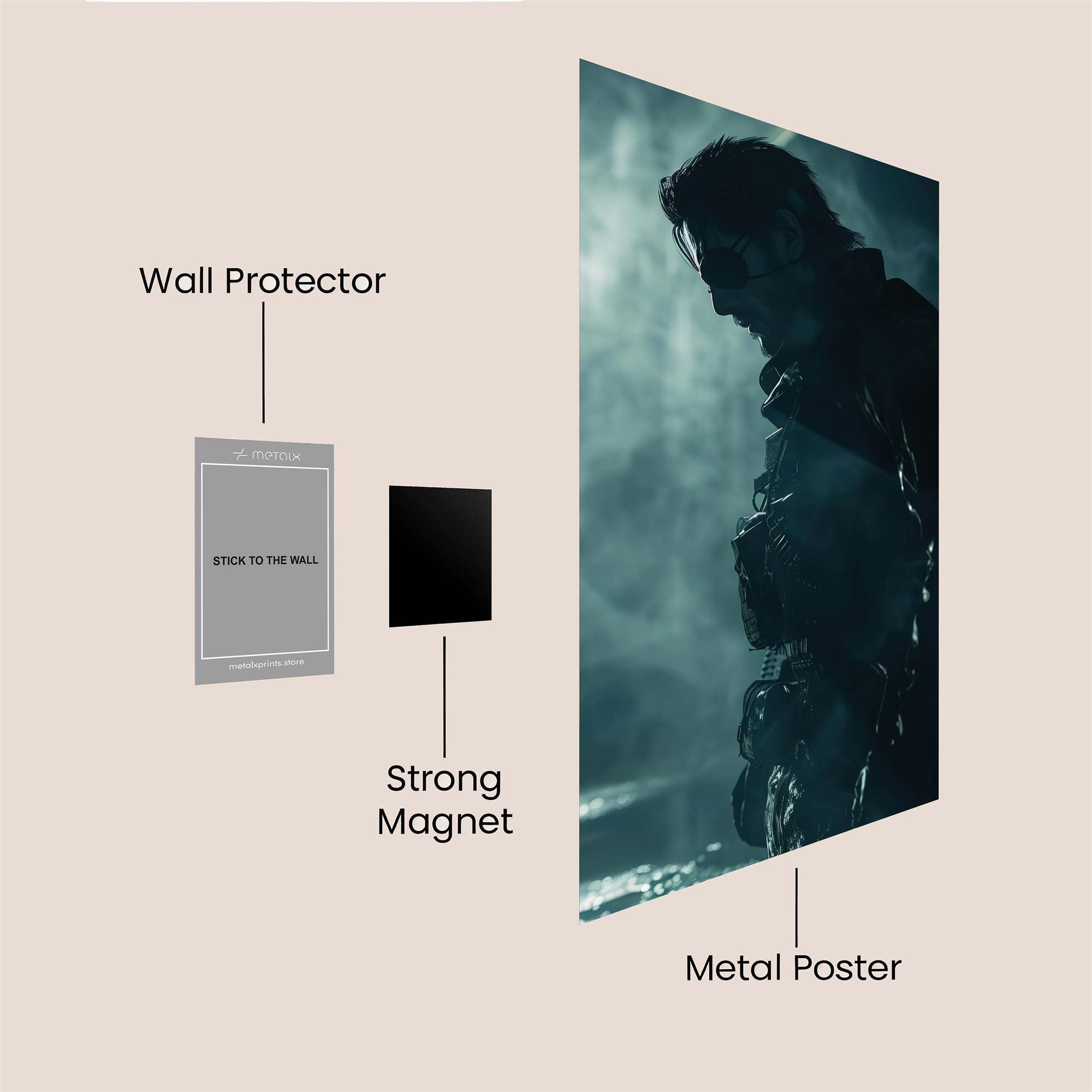 Snake Stealthy Safe Wall Magnetic / M