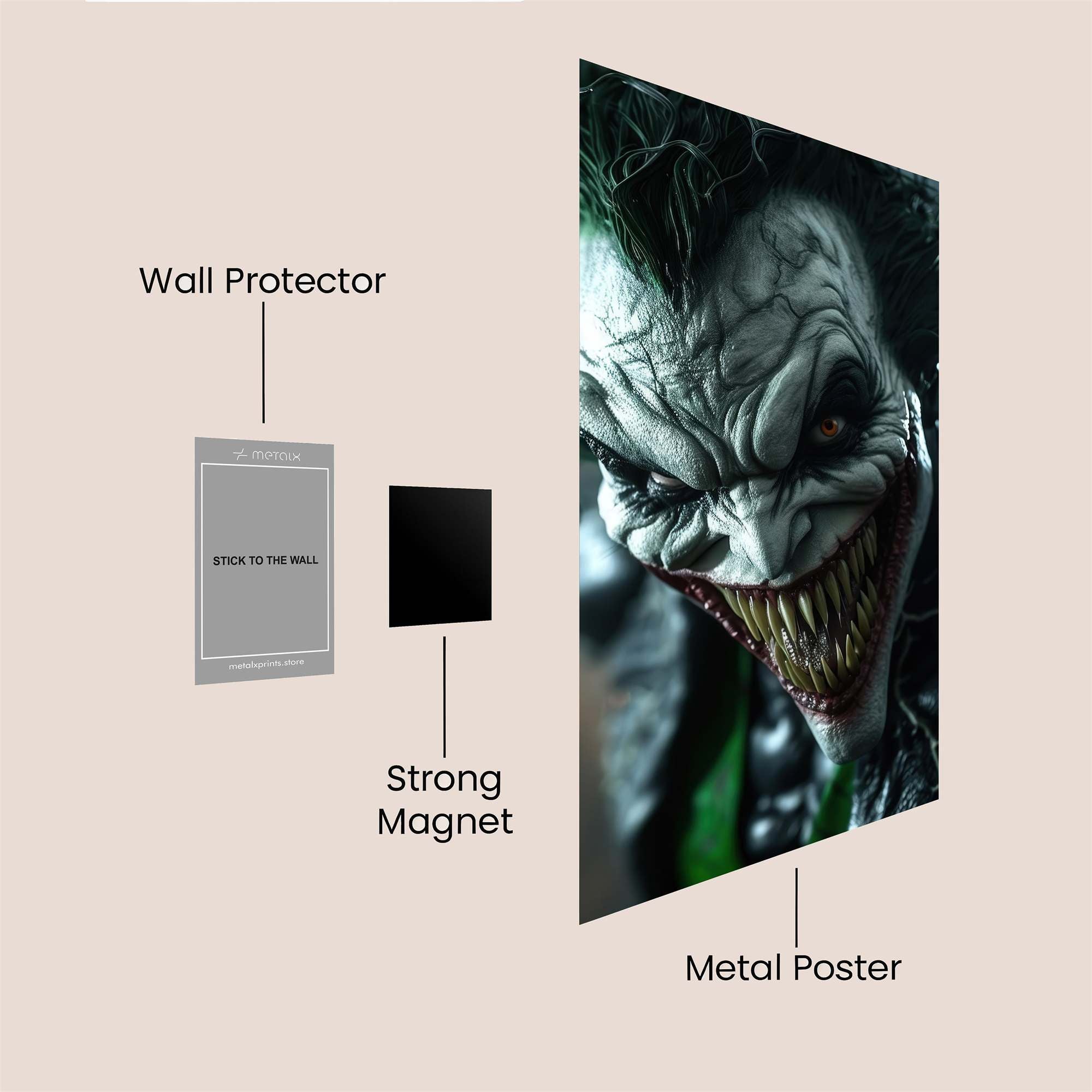 Joker Malevolent Safe Wall Magnetic / M