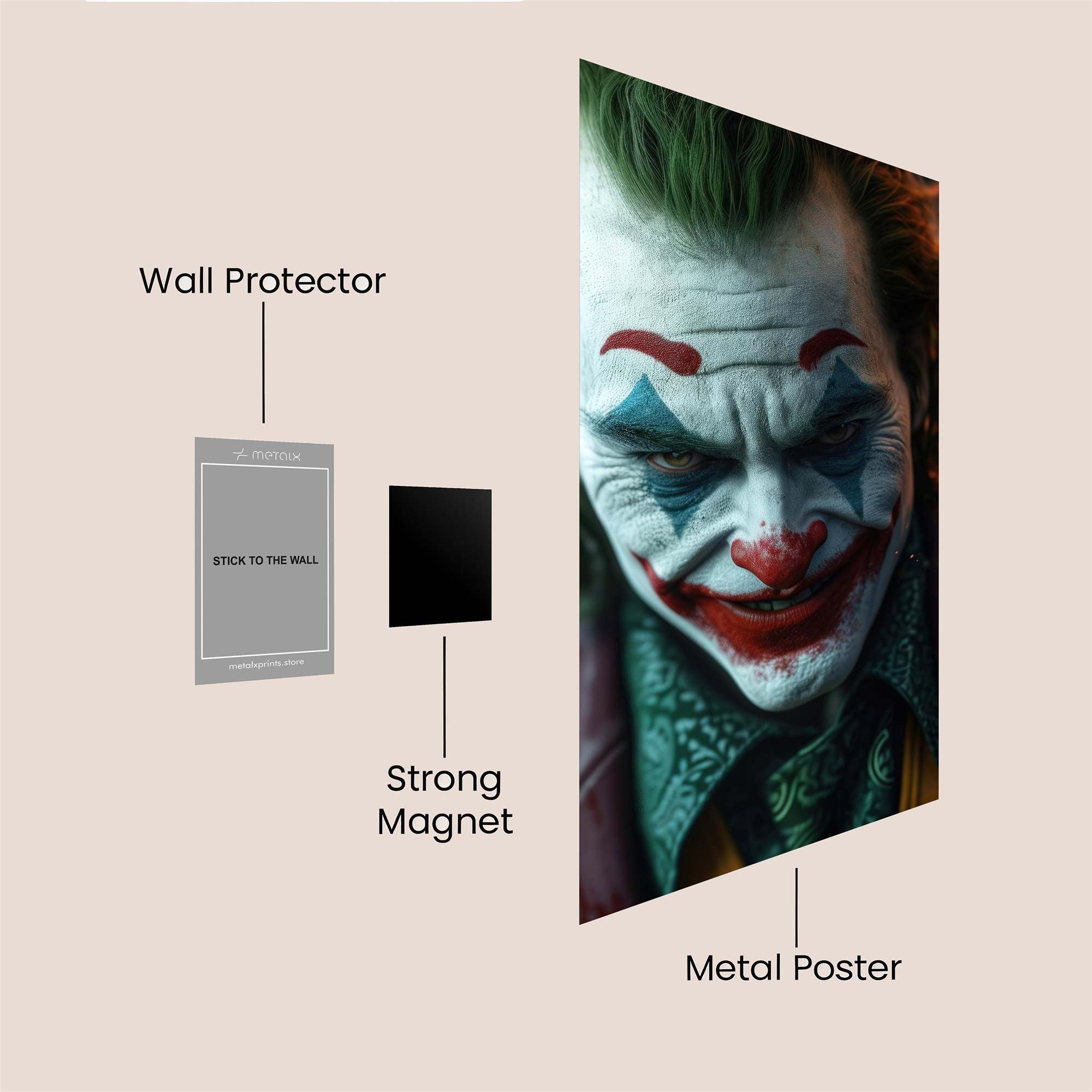 Joker Menace Safe Wall Magnetic / M