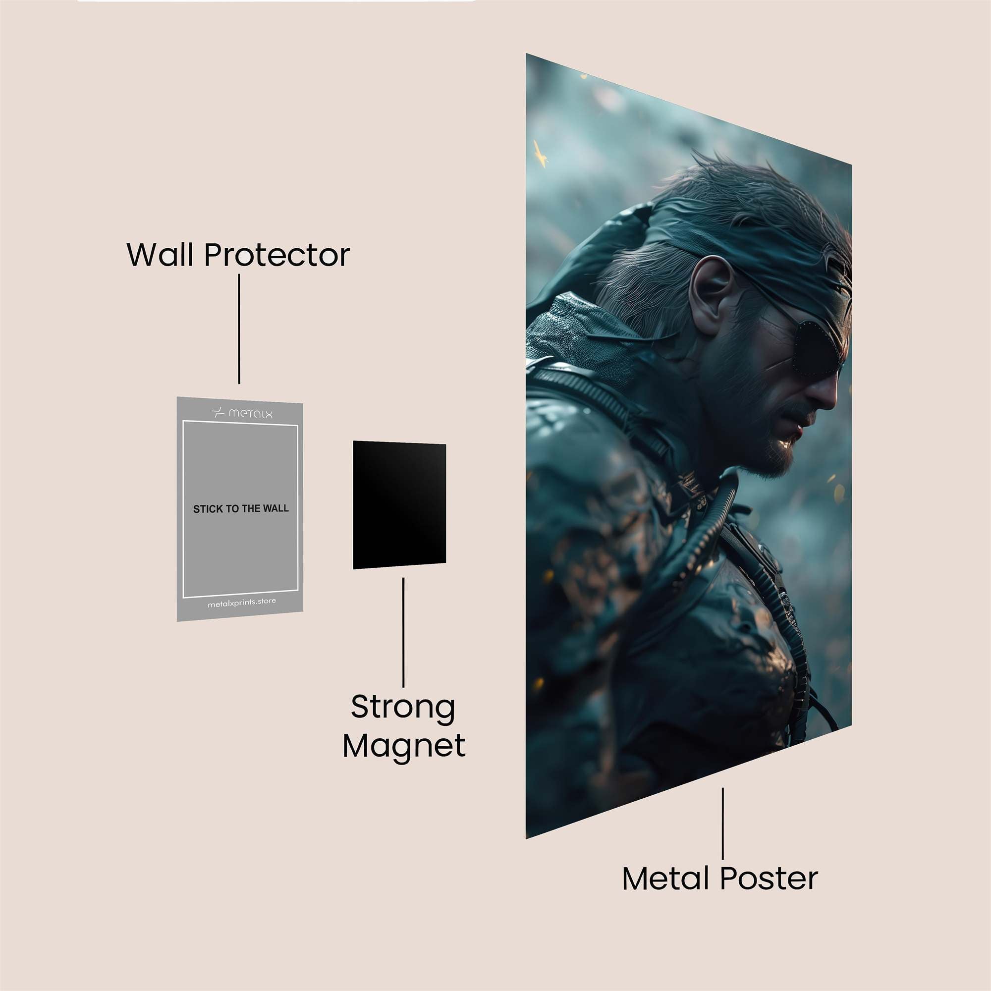 Snake Stealthy Safe Wall Magnetic / M