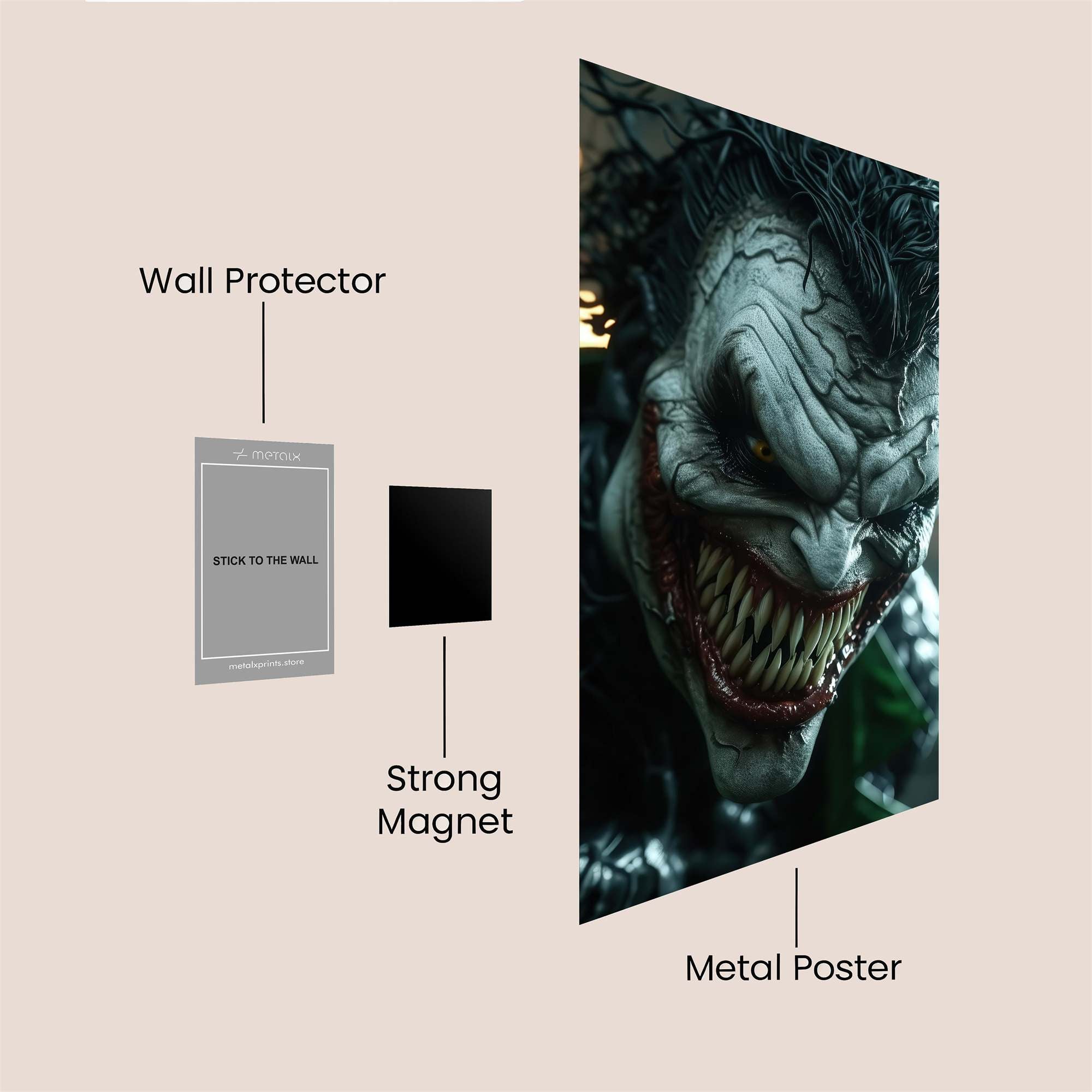 Joker Menace Safe Wall Magnetic / M