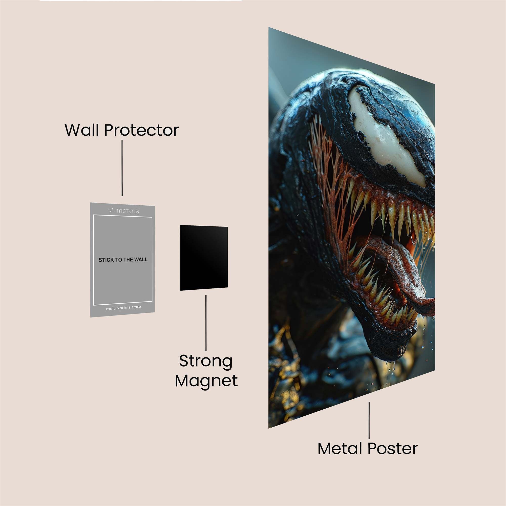 Venom Feral Safe Wall Magnetic / M