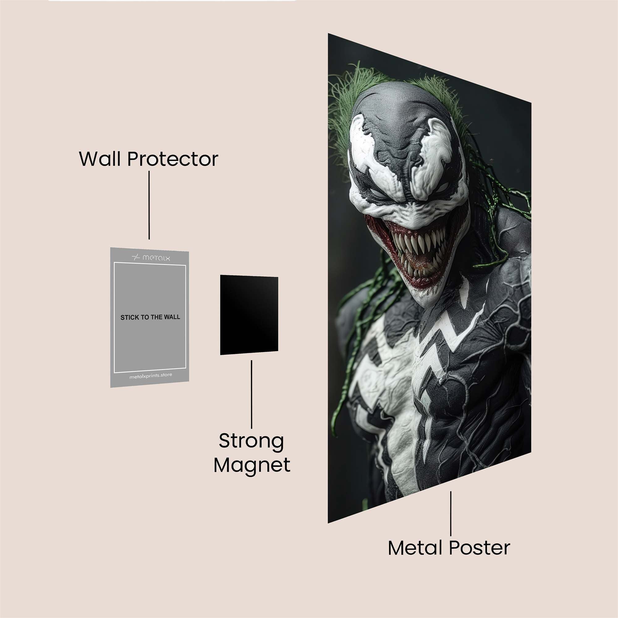 Venom Menace Safe Wall Magnetic / M