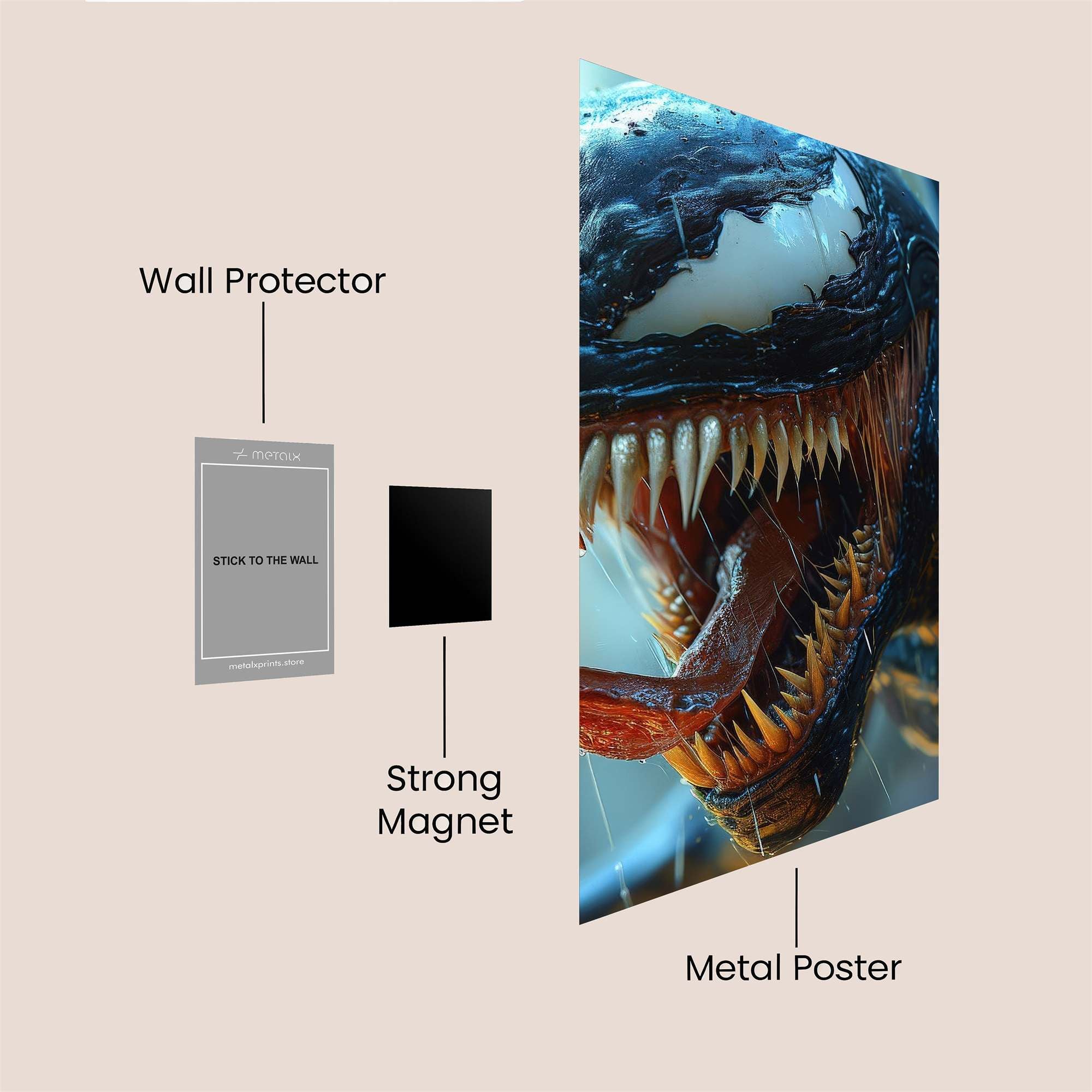 Venom Frenzy Safe Wall Magnetic / M