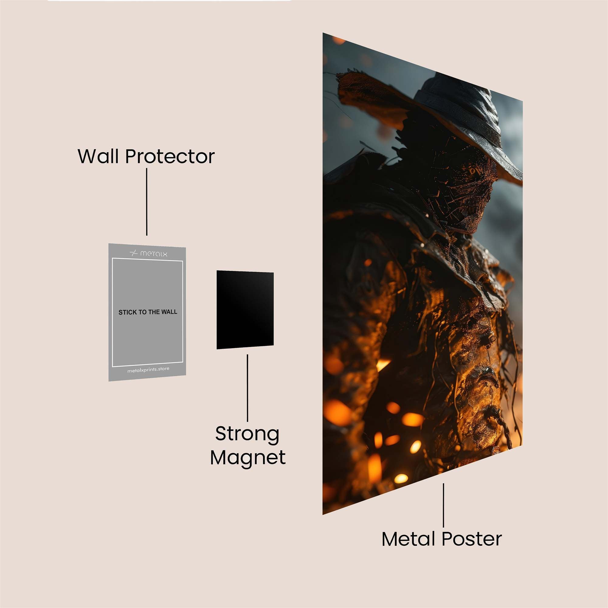 Scarecrow Inferno Safe Wall Magnetic / M