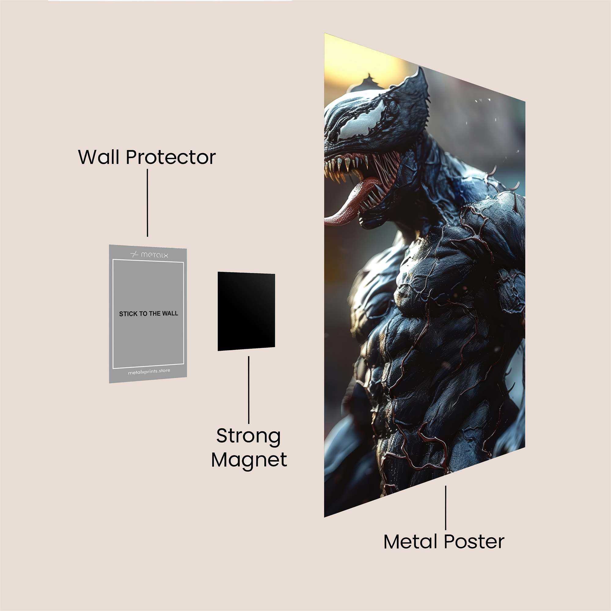 Venom Ferocious Safe Wall Magnetic / M
