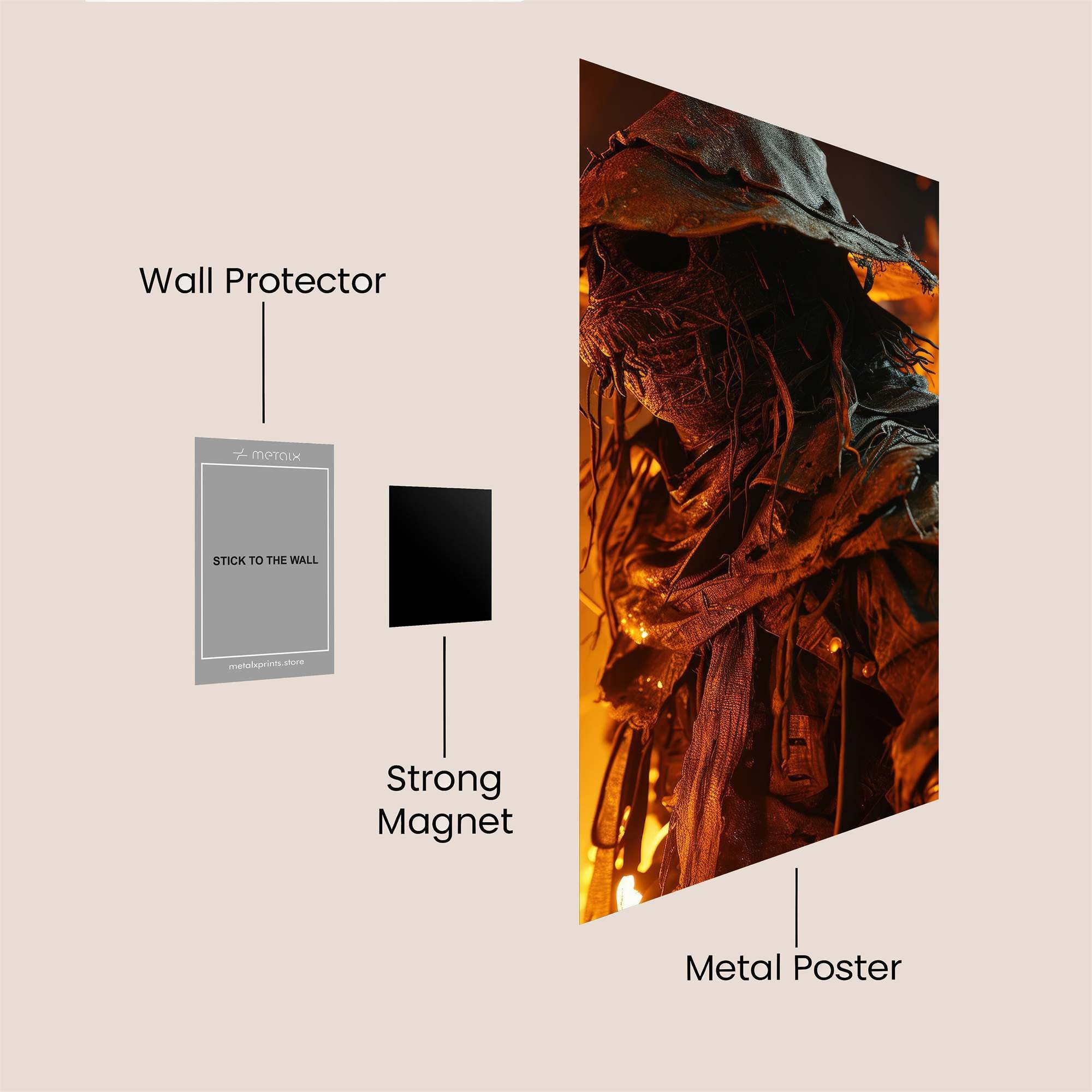 Scarecrow Gloom Safe Wall Magnetic / M