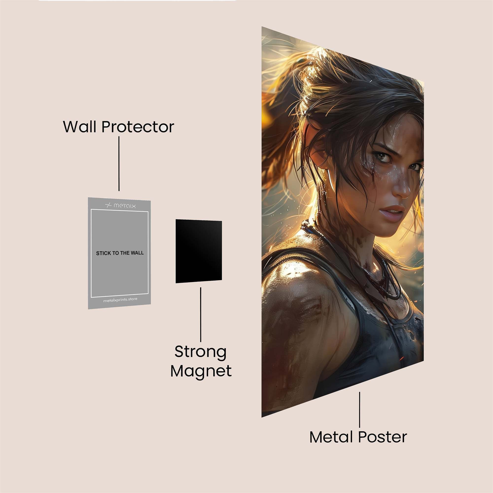 Lara Resilient Safe Wall Magnetic / M