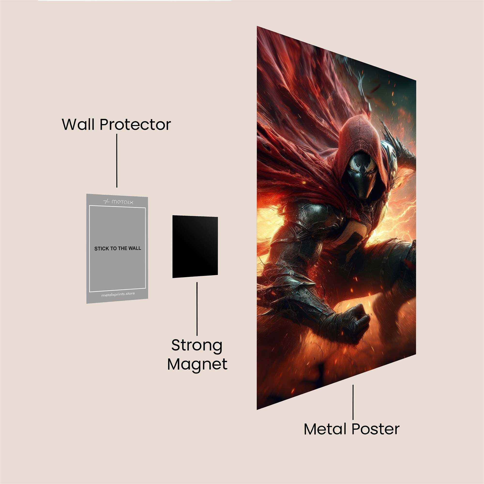 Scarlet Fury Safe Wall Magnetic / M