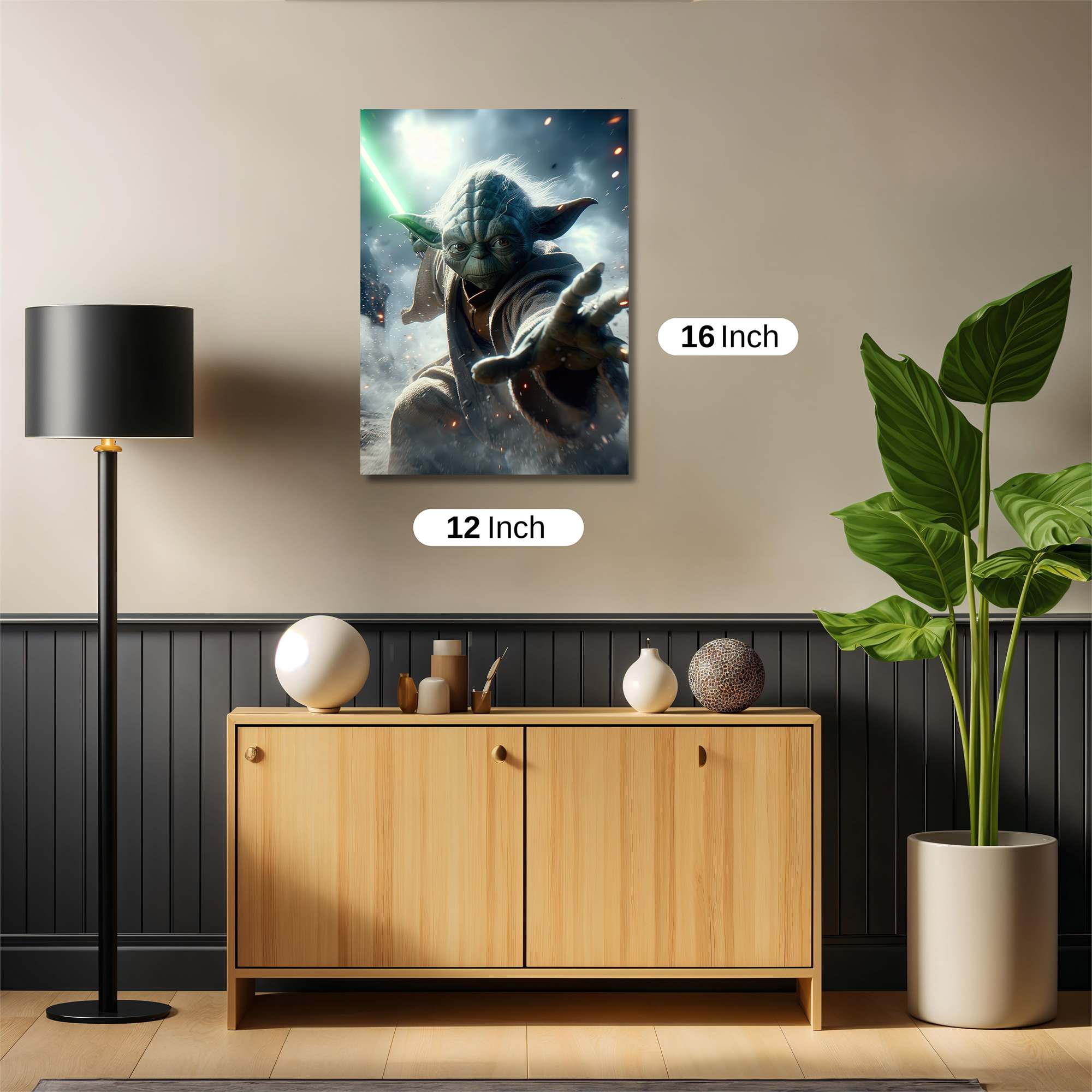 Yoda Unleashed Safe Wall Magnetic / M