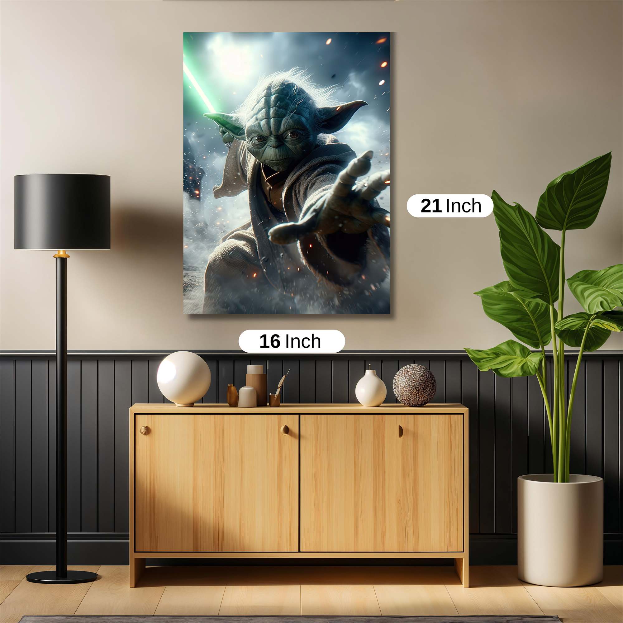 Yoda Unleashed Safe Wall Magnetic / M