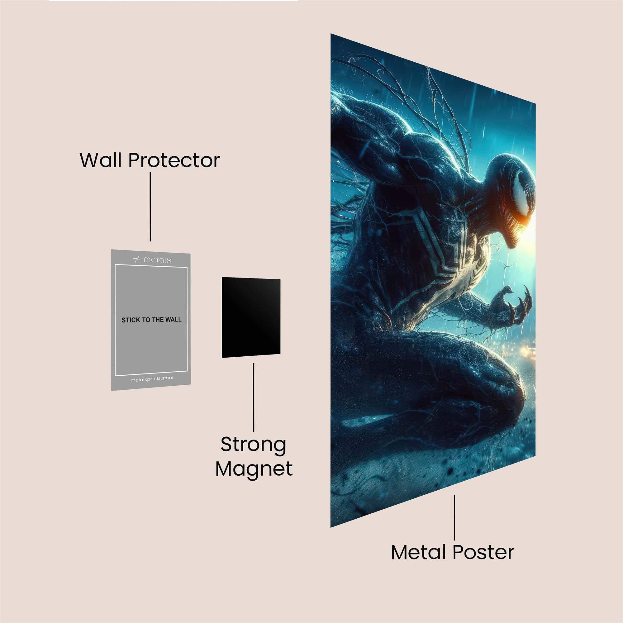 Venom Unleashed Safe Wall Magnetic / M