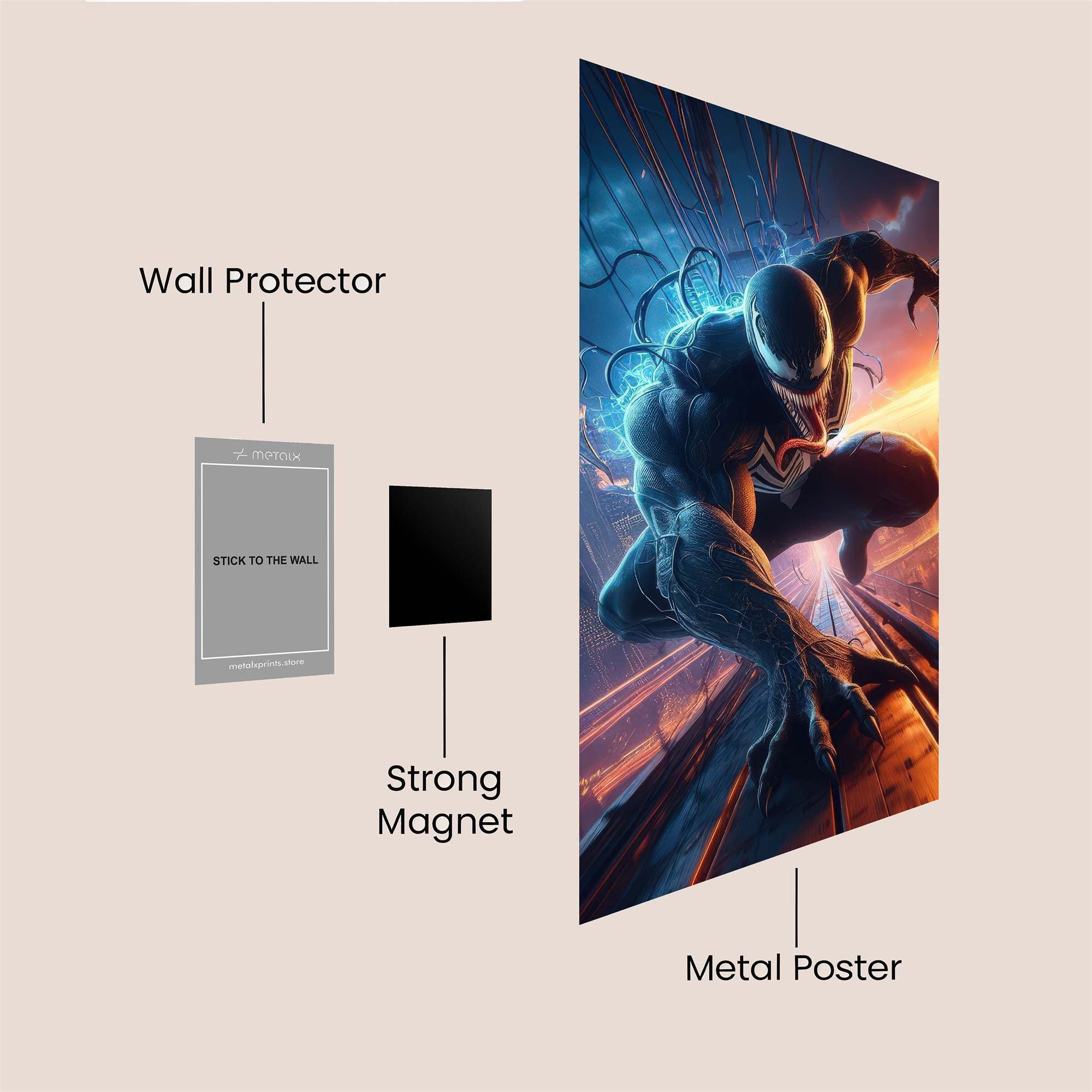 Venom Unleashed Safe Wall Magnetic / M