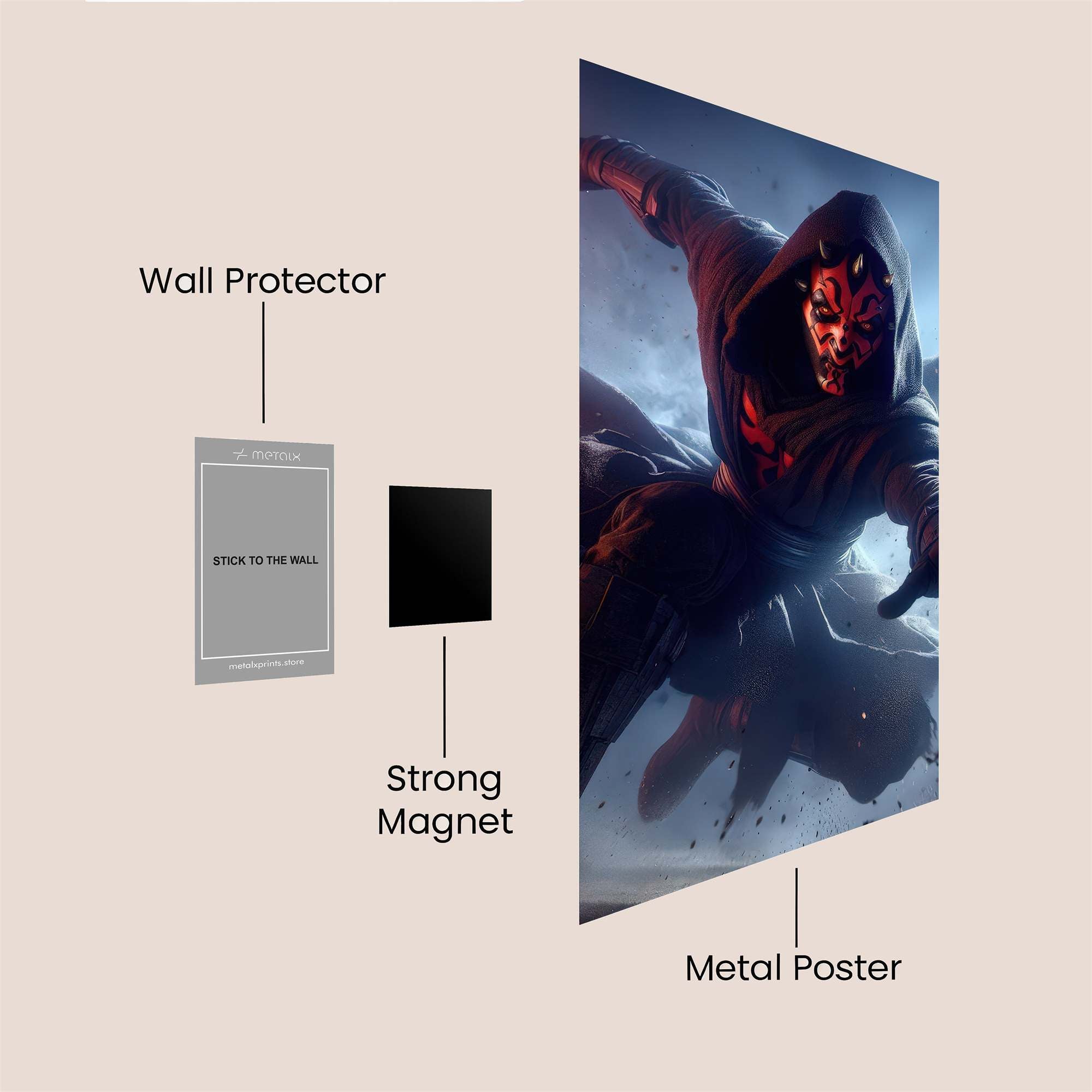 Darth Menacing Safe Wall Magnetic / M