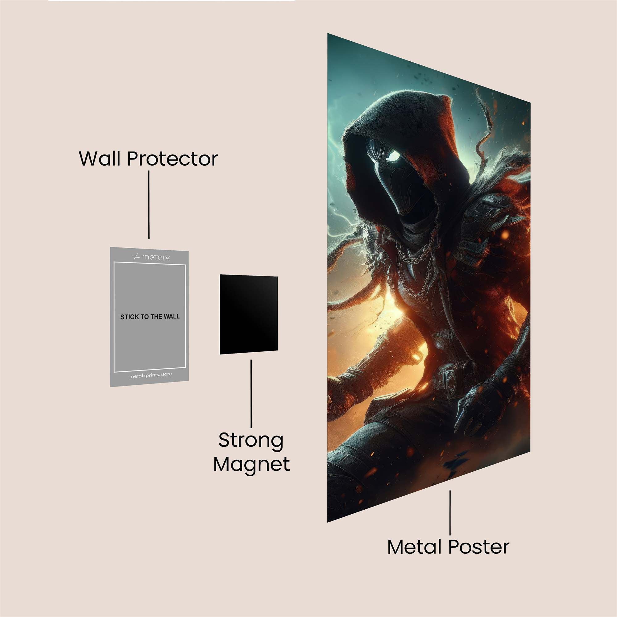 Reaper Fiery Safe Wall Magnetic / M