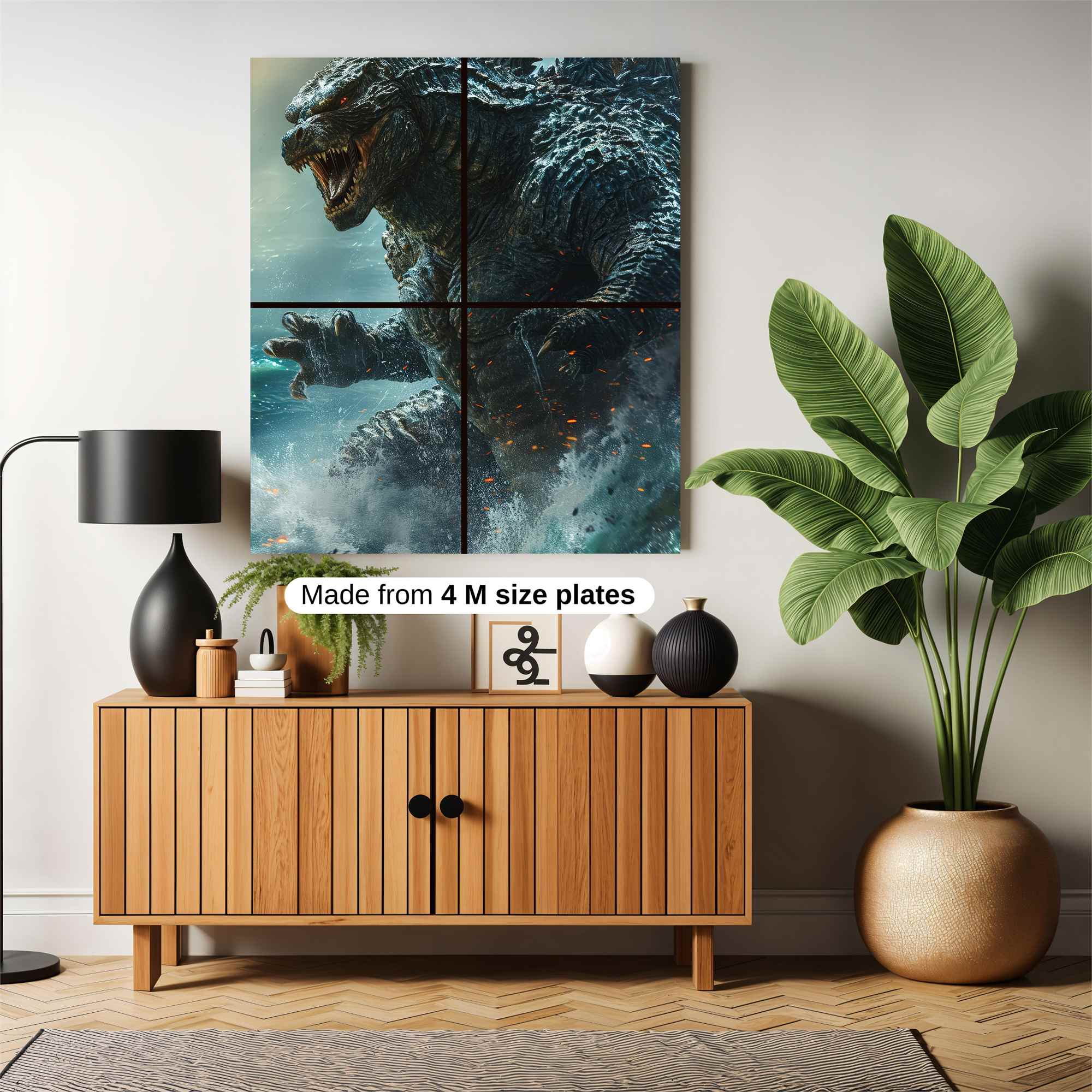 Godzilla Rampant Safe Wall Magnetic / M