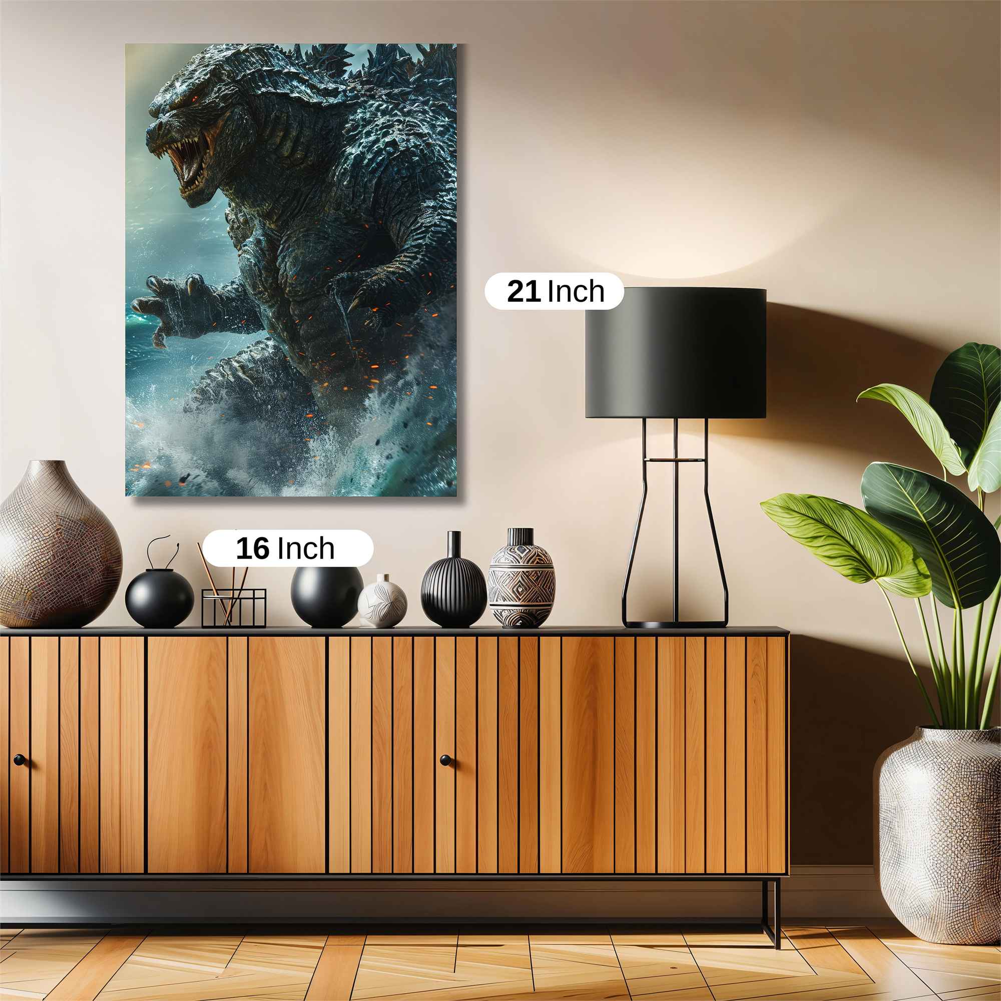 Godzilla Rampant Safe Wall Magnetic / M