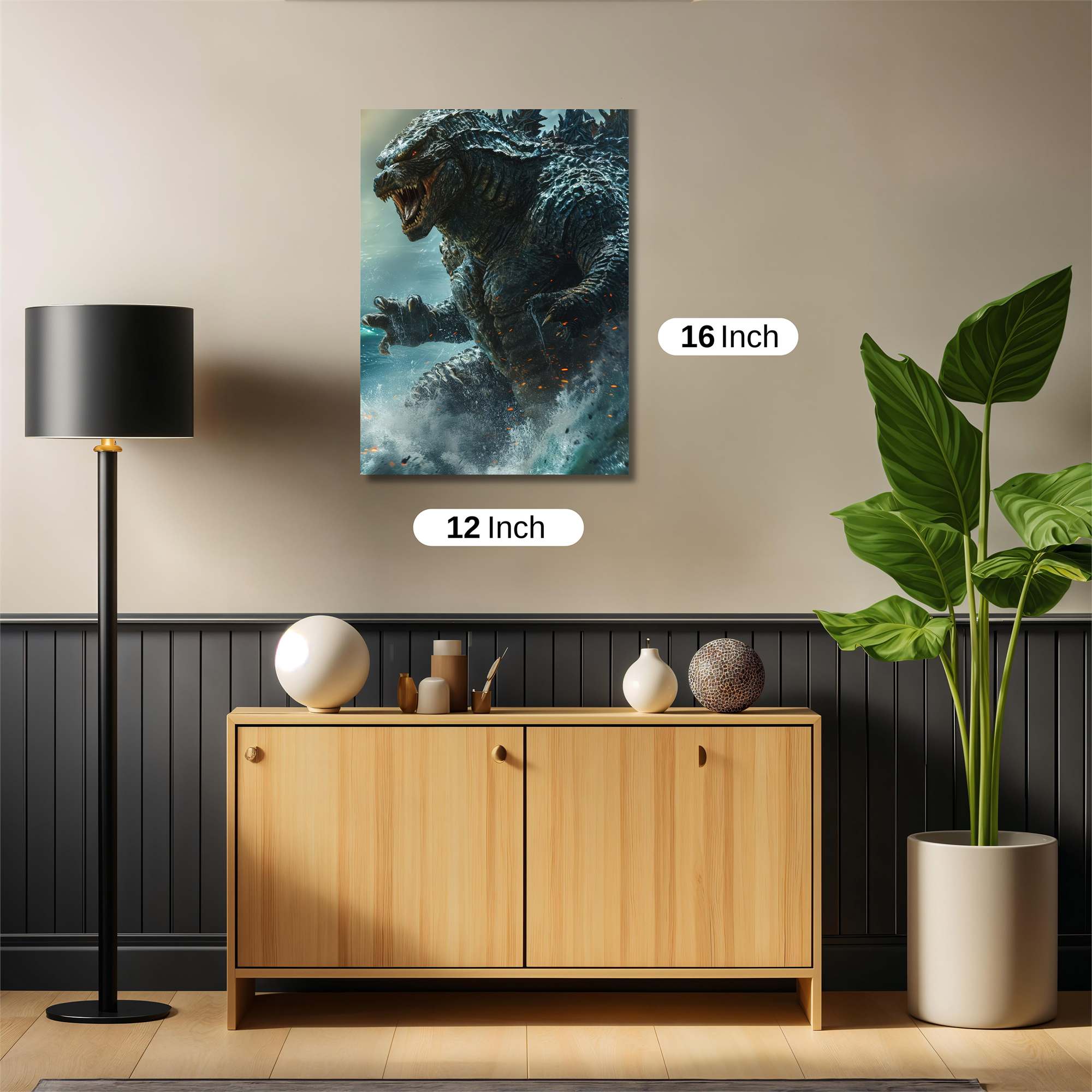 Godzilla Rampant Safe Wall Magnetic / M