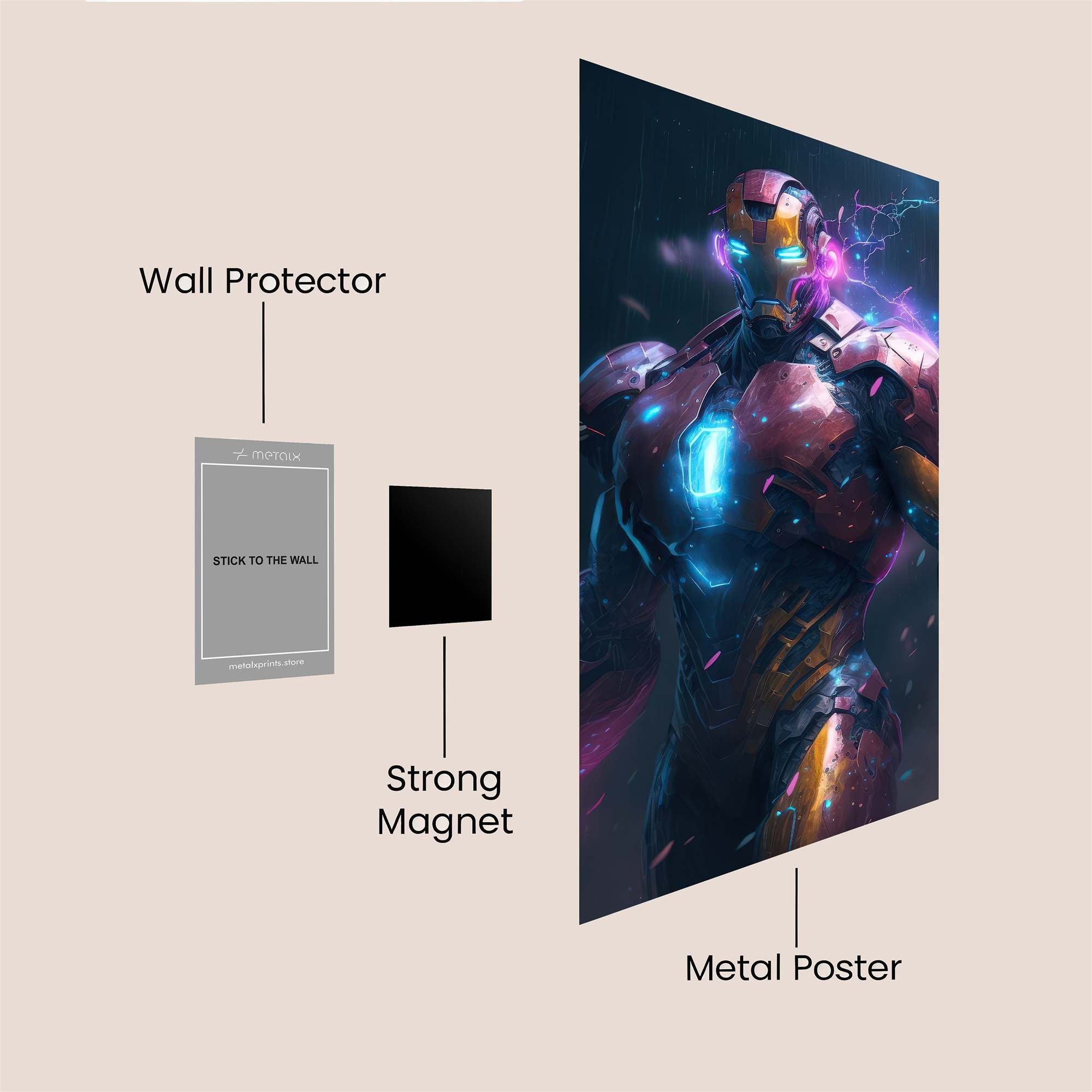 Iron Radiance Safe Wall Magnetic / M